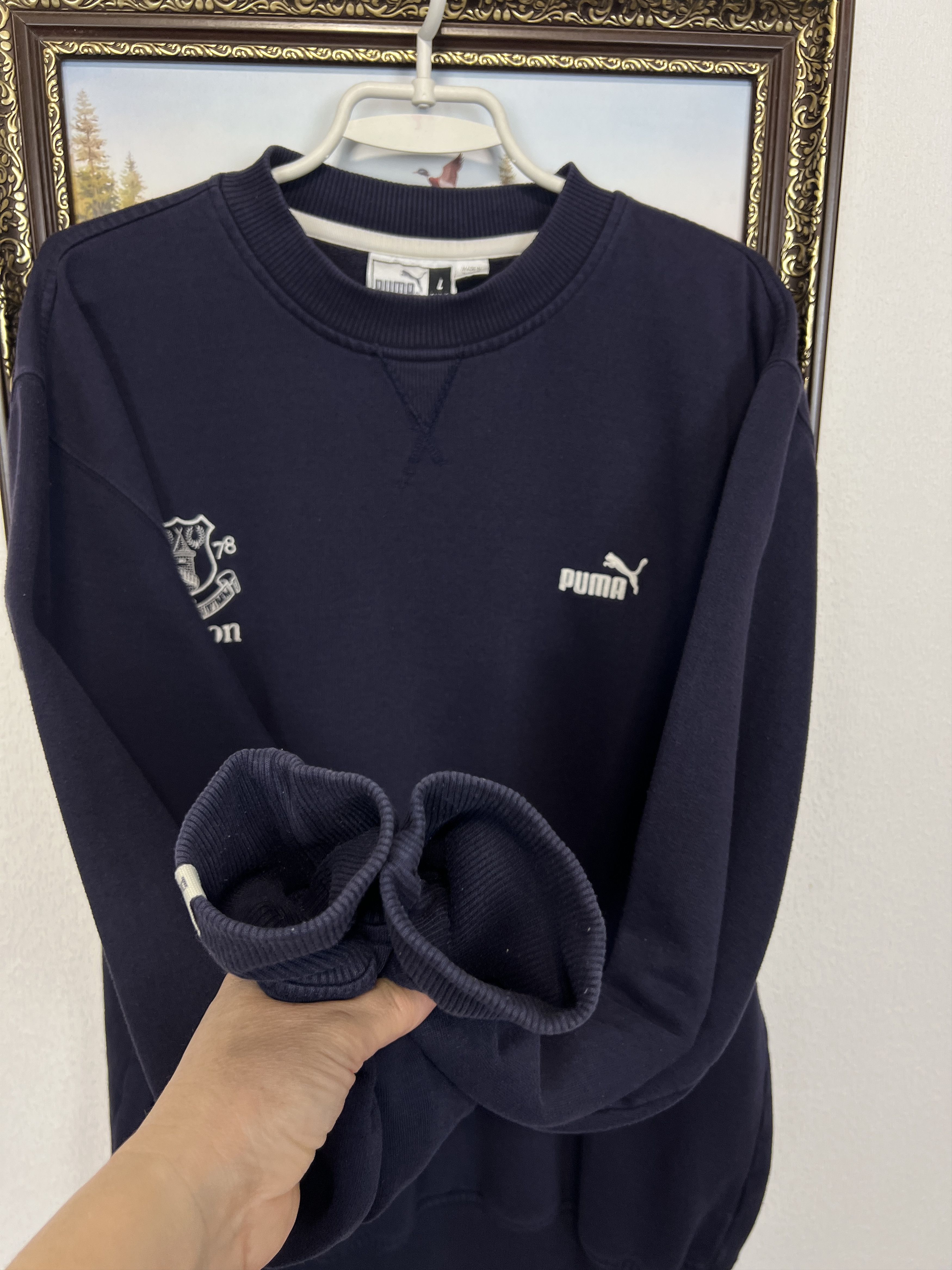 Puma Vintage Everton Football Sweatshirt Soccer Track Crewneck Size US L / EU 52-54 / 3 - 5 Thumbnail