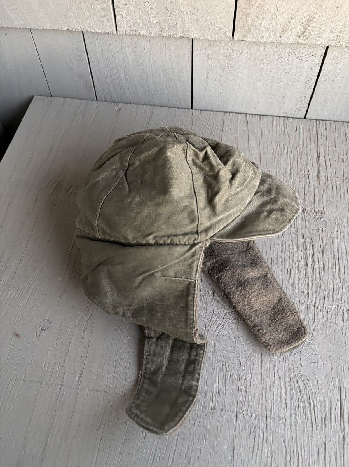 Vintage 80s Vintage German Army Hat Ushanka Trapper Pilot Flap Polar Size ONE SIZE - 7 Thumbnail
