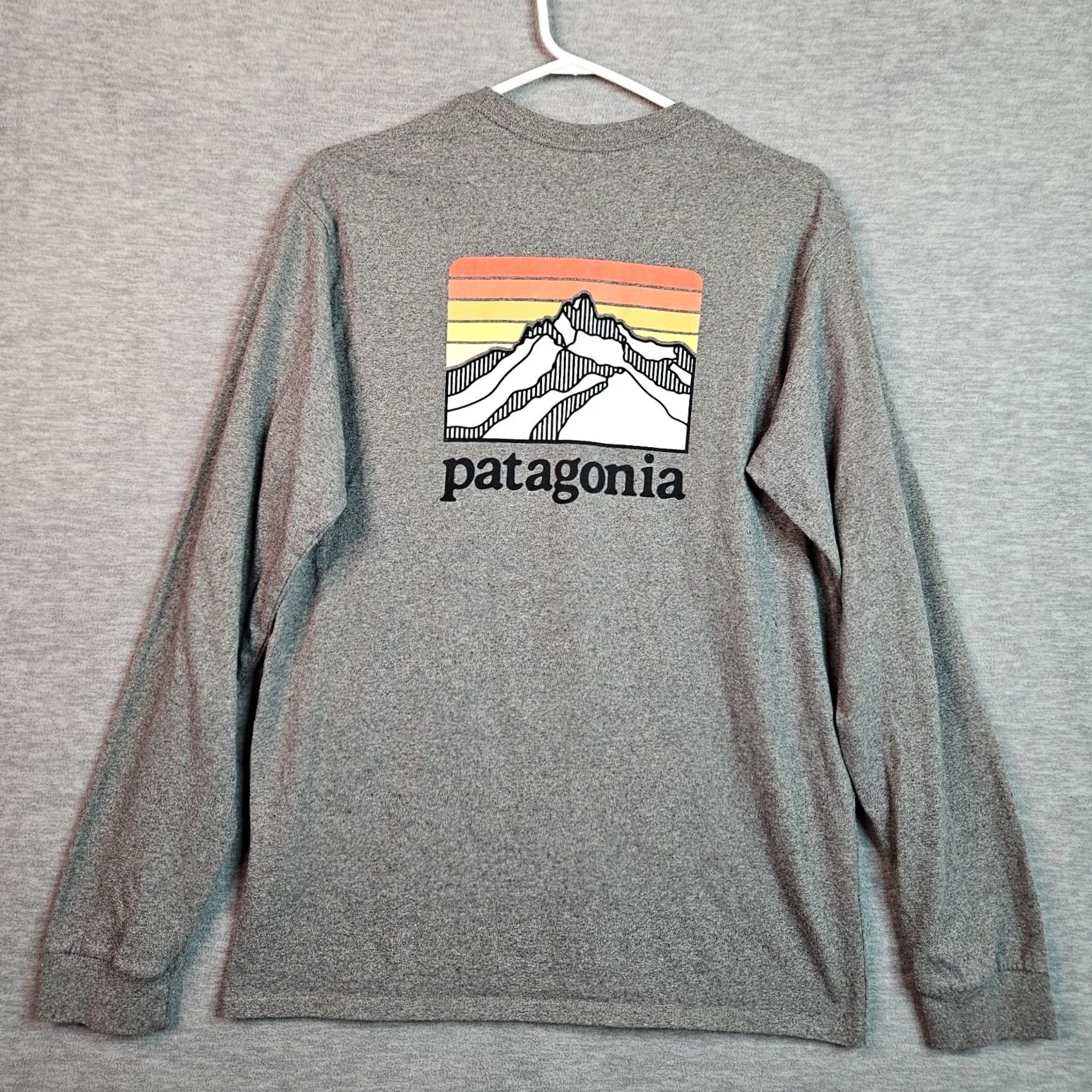Patagonia Patagonia T-Shirt Regular Fit Unisex Adult Graphic Crew Neck Long Sleeve Tee S Gray Cotton Logo - Mens Size US S / EU 44-46 / 1 - 2 Thumbnail