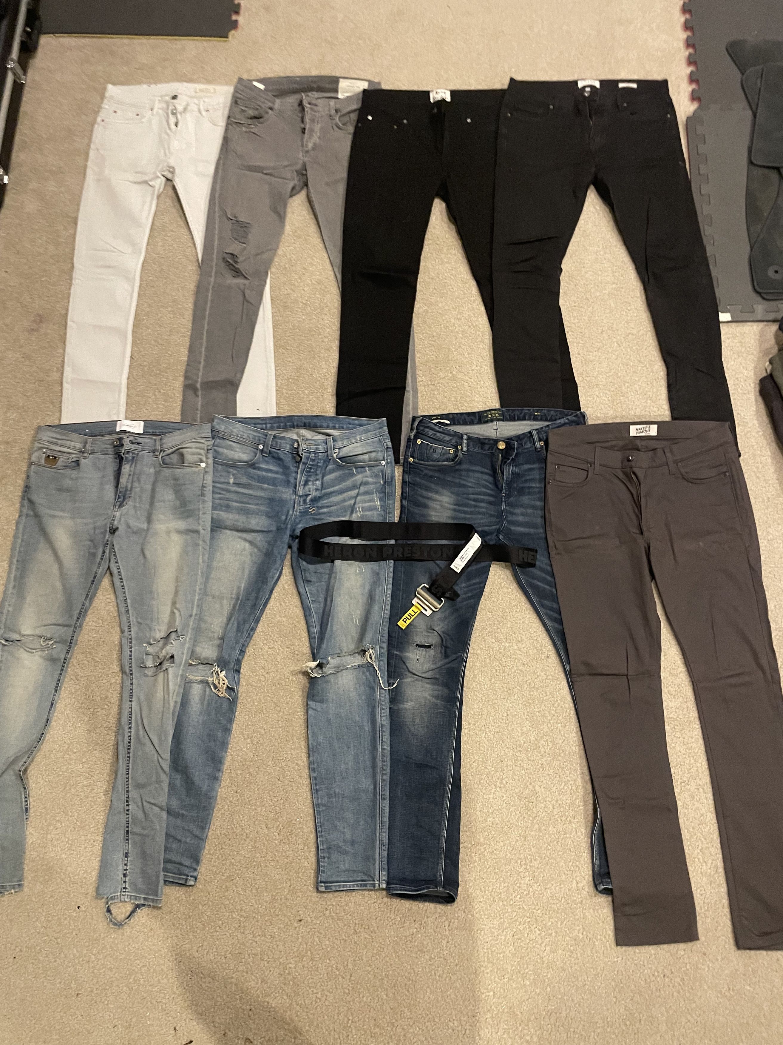 Acne Studios × Frame × Ksubi Lot of Skinny Jeans Size 32 (Acne, Ksubi, April77, Frame) Size US 32 / EU 48 - 1 Thumbnail