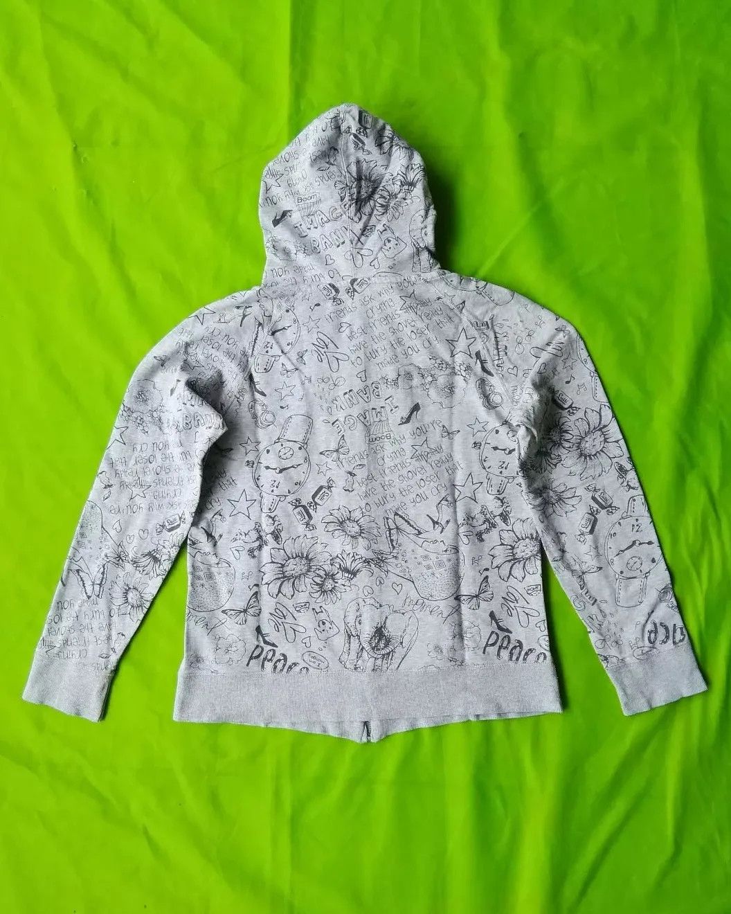 Boy London Vintage BOY LONDON Y2K "Doodle" AOP Emo Woman Hoodie Size M / US 6-8 / IT 42-44 - 4 Thumbnail