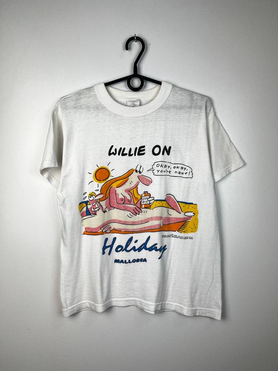 Vintage Pornstar Willie on Holliday 90s crazy t-shirts size M Size US M / EU 48-50 / 2 - 1 Thumbnail