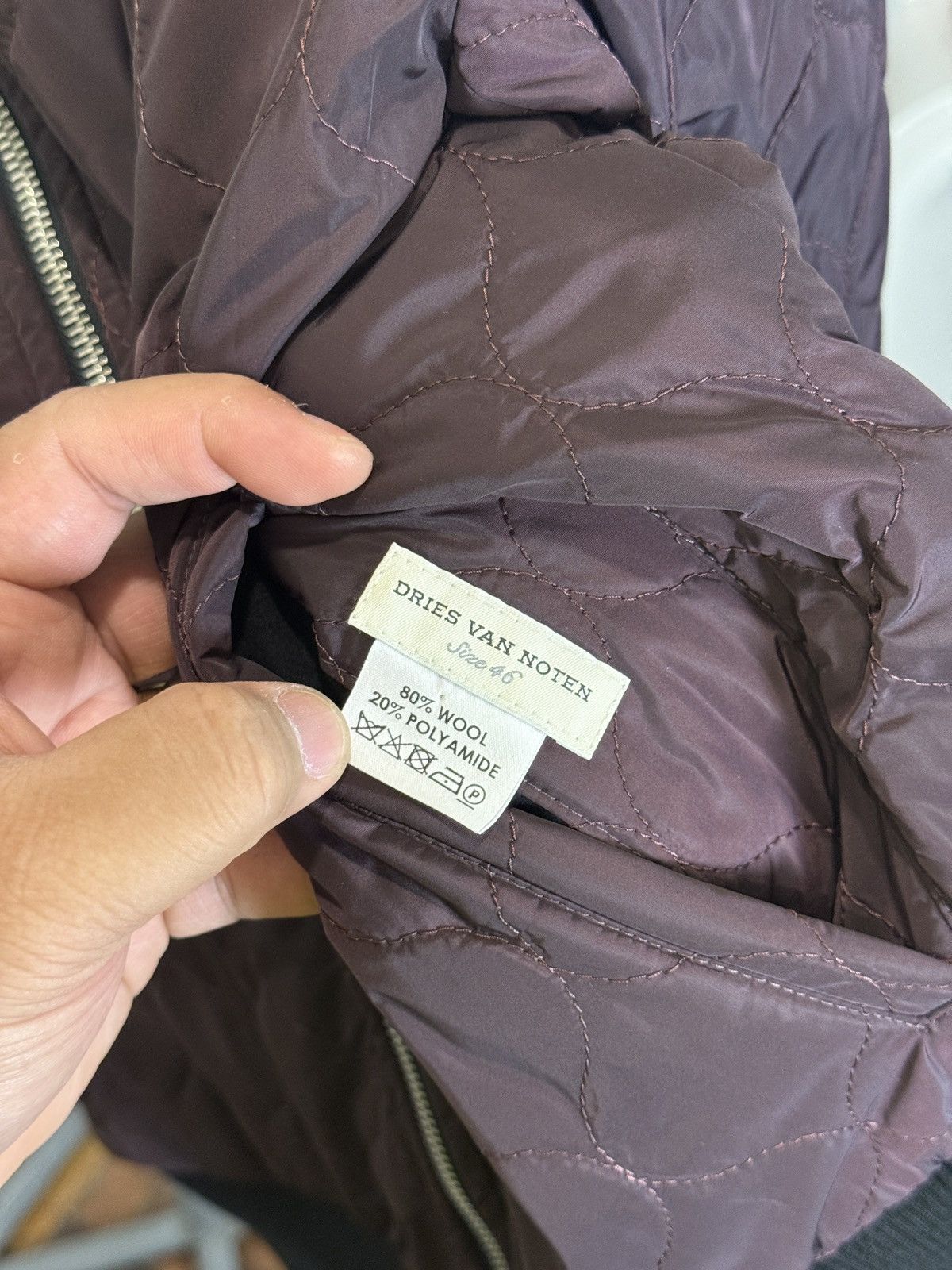 Dries Van Noten Reversible Wool/Nylon 3M Bomber Jacket Size US S / EU 44-46 / 1 - 7 Thumbnail