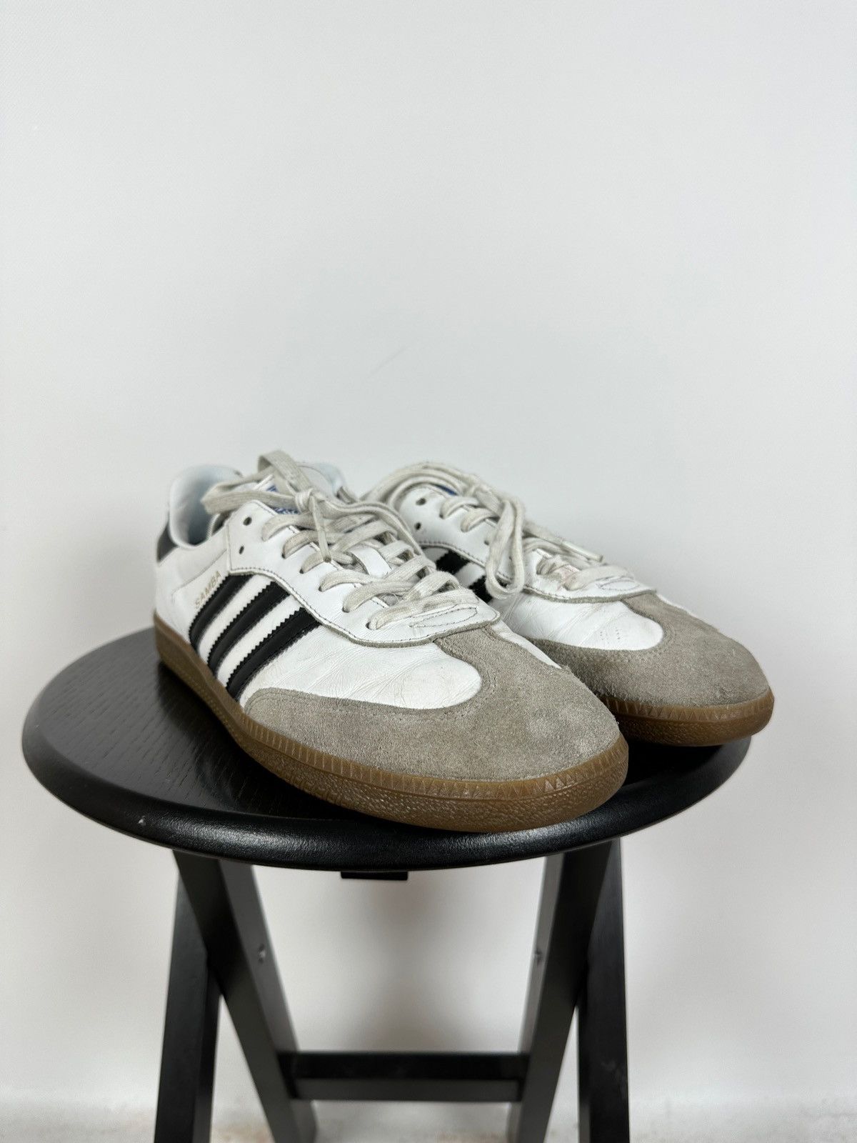 Adidas Vintage Adidas Samba Leather Low Top Sneakers Size US 13 / EU 46 - 5 Thumbnail