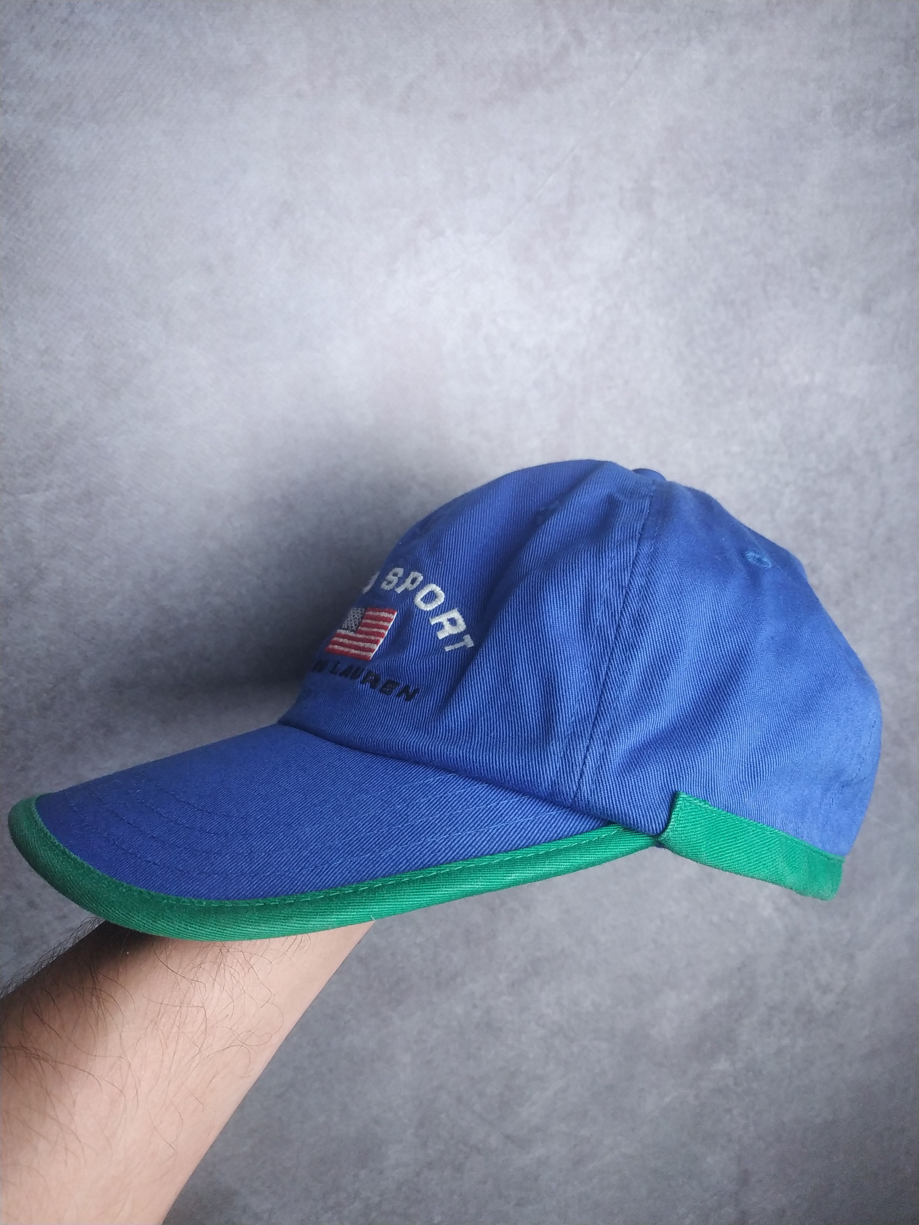 Polo Ralph Lauren Vintage 90s Polo Sport Ralph Lauren Hat Cap USA Flag Size ONE SIZE - 4 Thumbnail