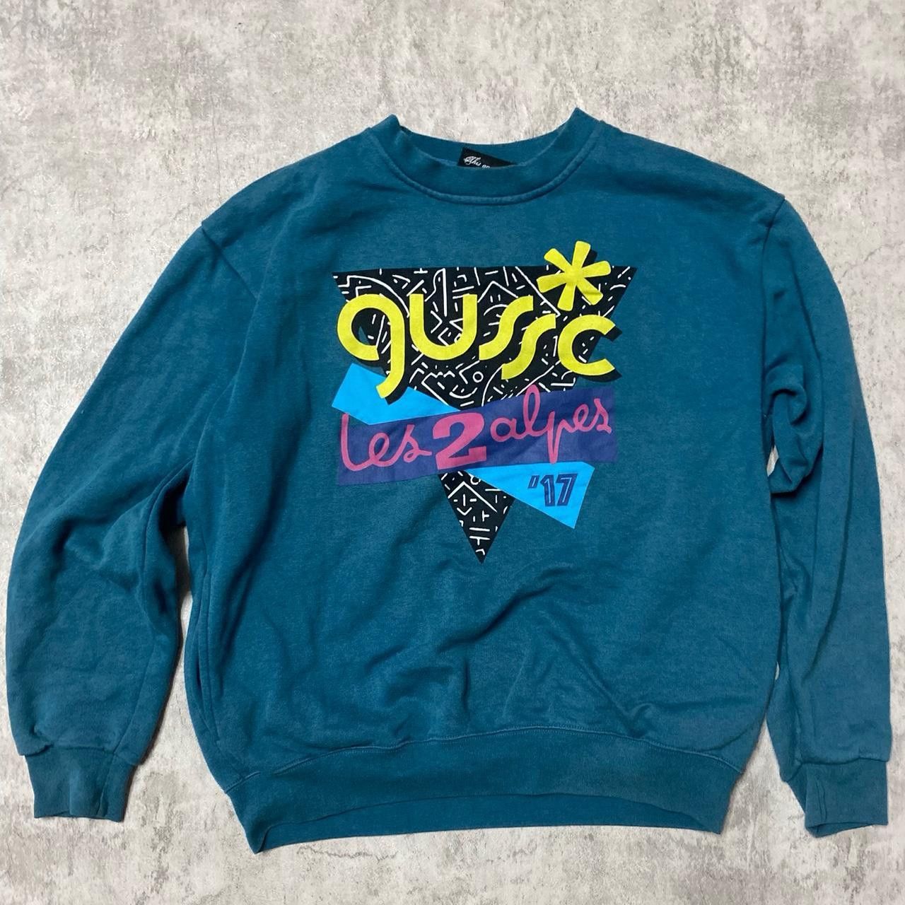 Other Blue vintage 90s graphic crewneck sweatshirt Size US M / EU 48-50 / 2 - 1 Thumbnail