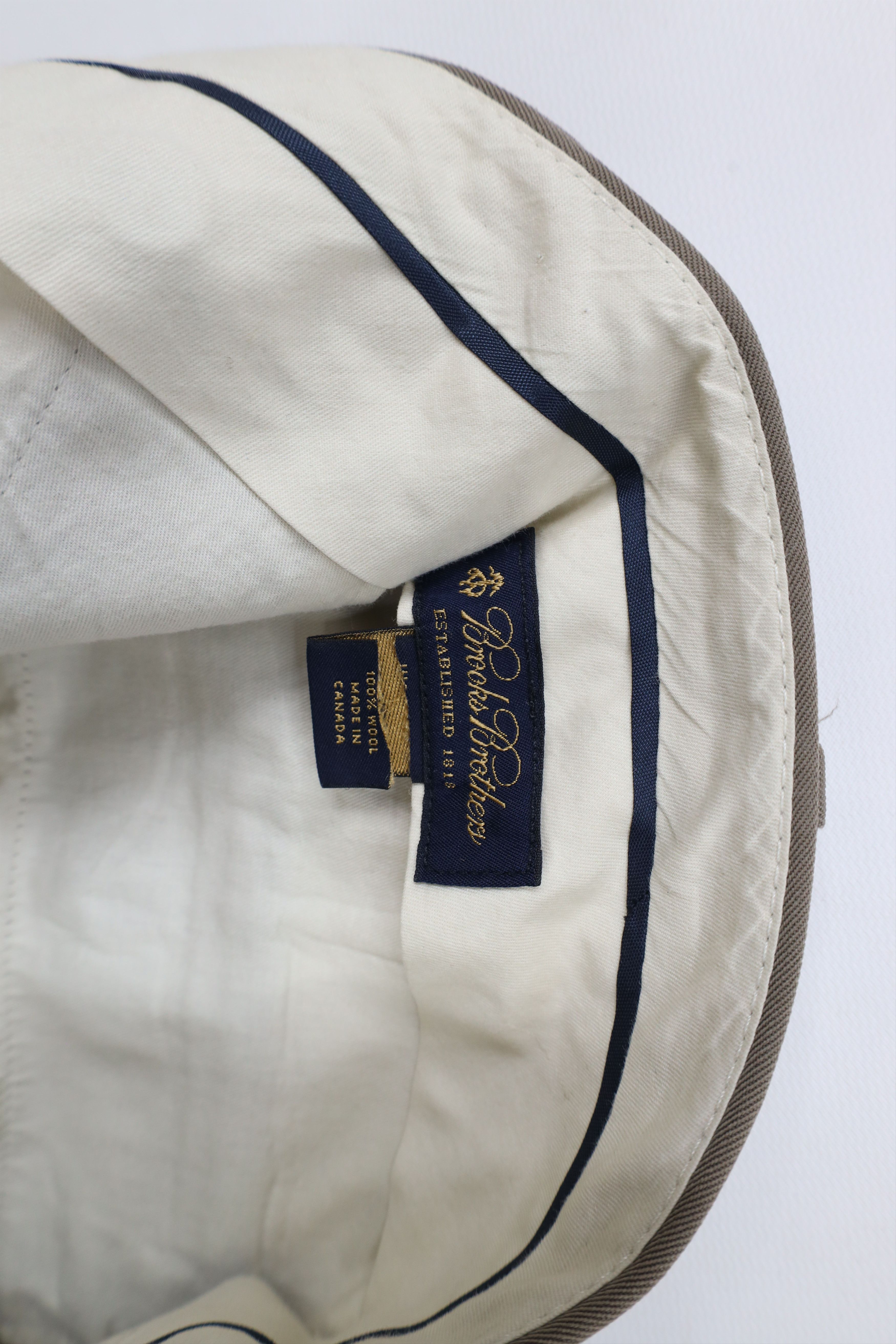 Brooks Brothers × Vintage Vintage 90s Brooks Brothers Cuffed Wide Leg Chino Pants Size US 34 / EU 50 - 7 Thumbnail
