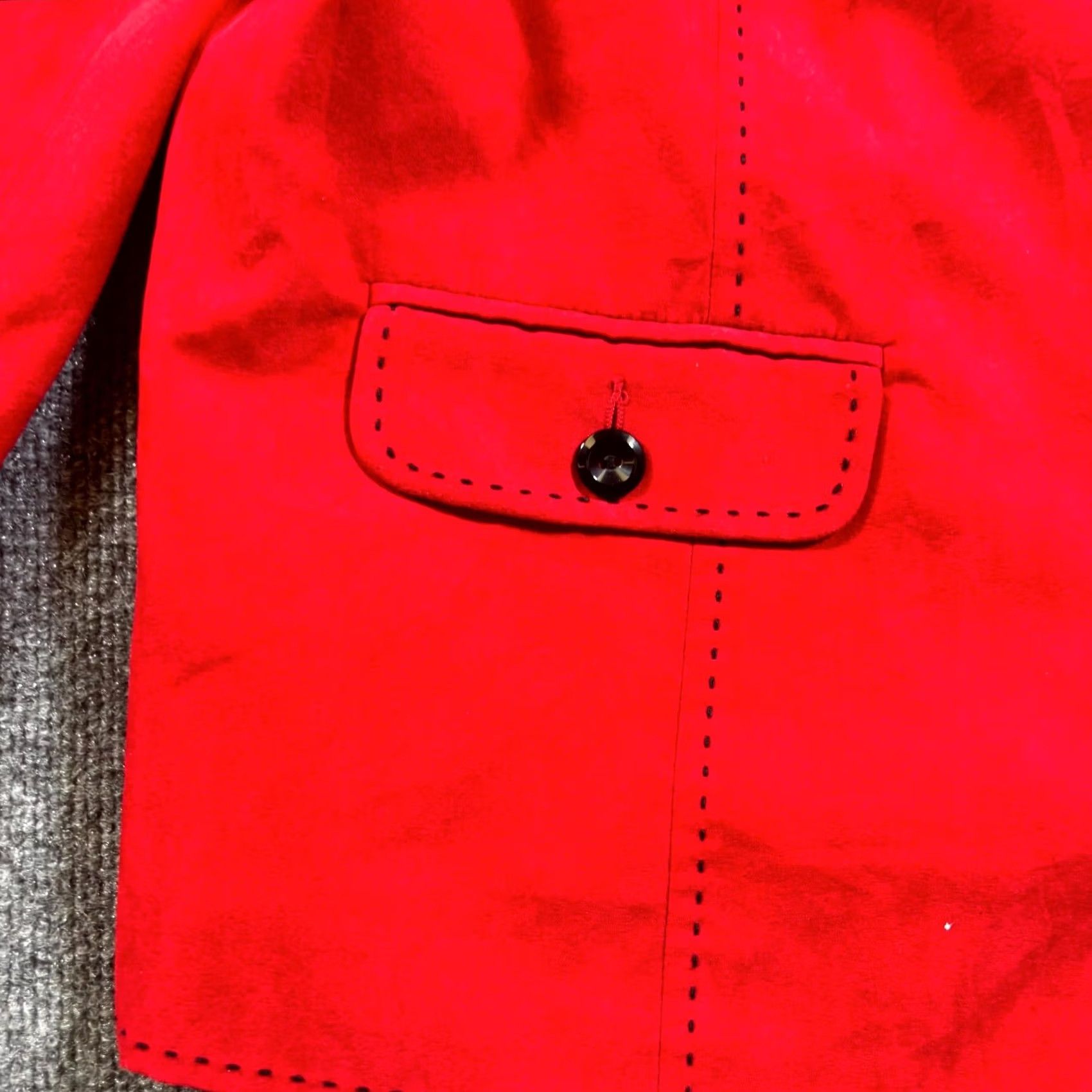 Vintage Alfred Dunner Basic Jacket Womens 16 Red Polyester Fleece-Lined Button-Up Jacket Size XXL / US 16-18 / IT 52-54 - 4 Thumbnail