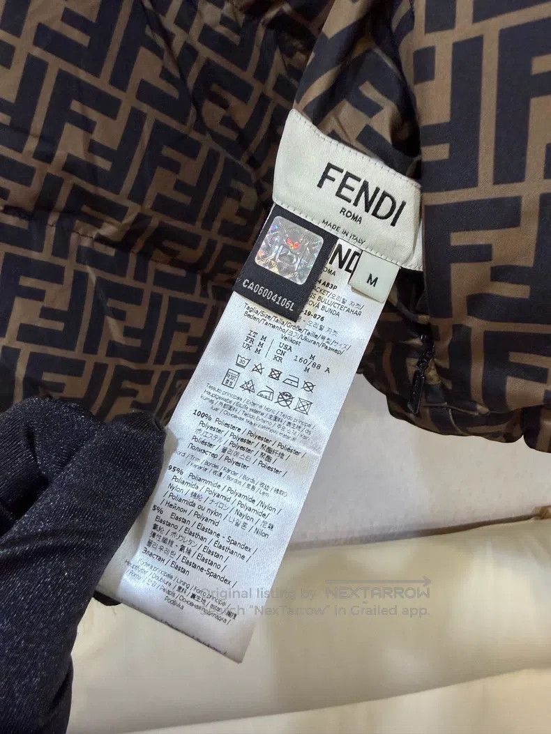 Fendi Fendi Brown FF Pattern Zipper Closure with Monogram Print Size M / US 6-8 / IT 42-44 - 5 Thumbnail
