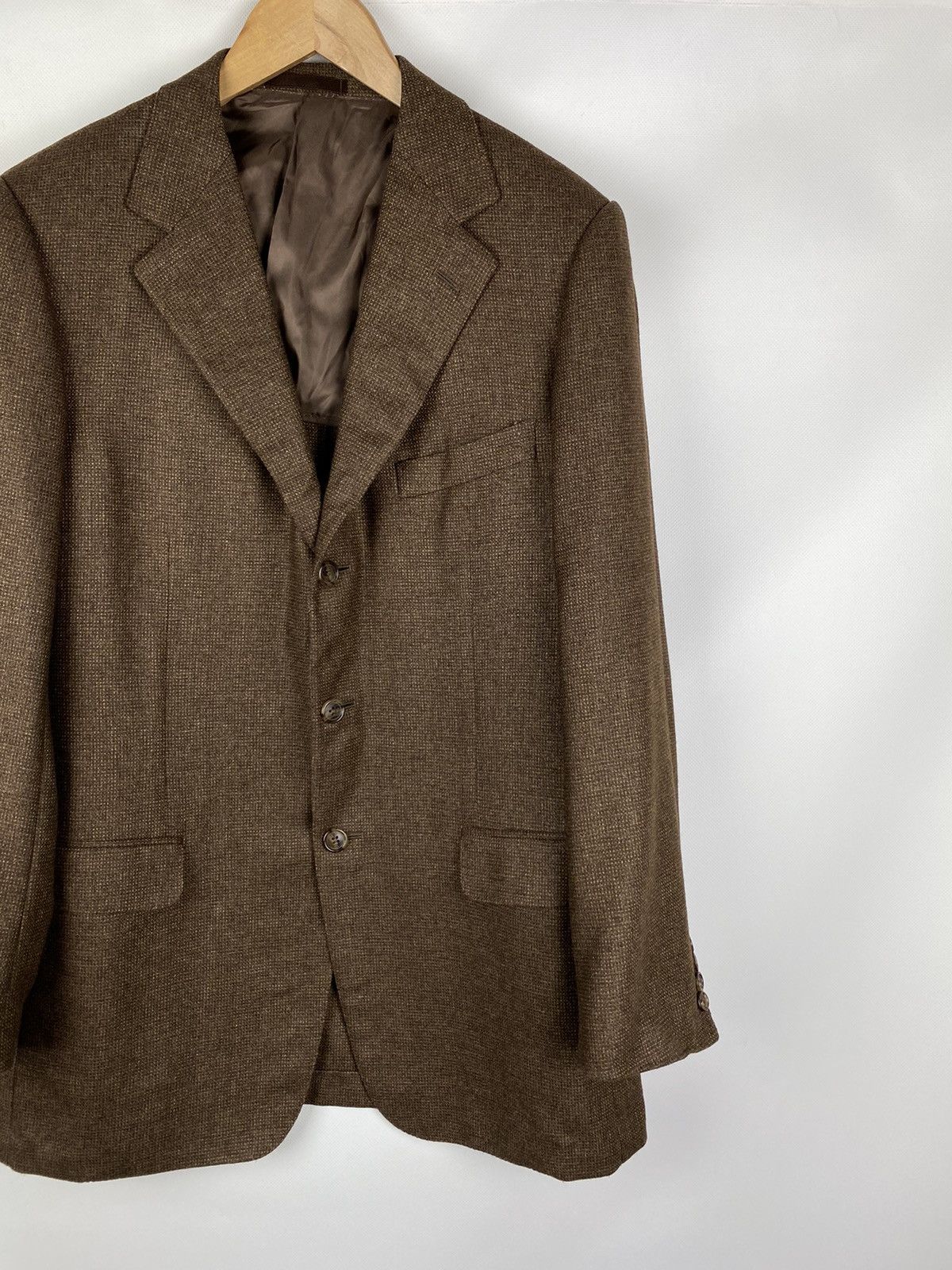 Ermenegildo Zegna Ermenegildo Zegna men’s wool / camel / silk blazer jacket Size 42R - 3 Thumbnail