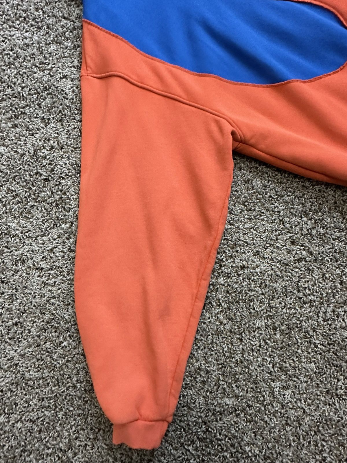 ERL ERL Colorblock Hoodie Blue Orange Swirl Oversized Size L Size US L / EU 52-54 / 3 - 7 Thumbnail