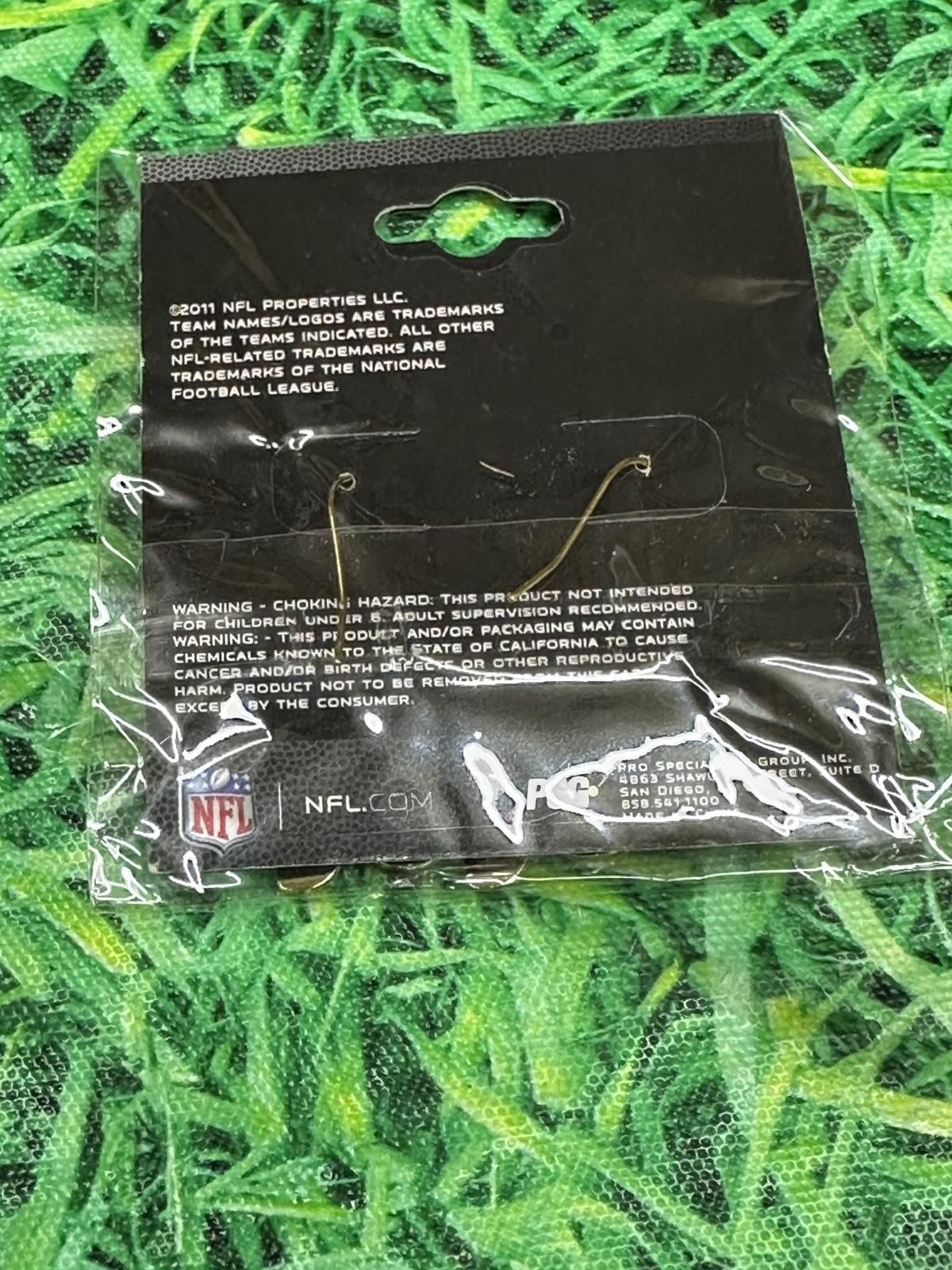 NFL Baltimore Ravens Dangle Earrings NFL NEW Size ONE SIZE - 2 Thumbnail