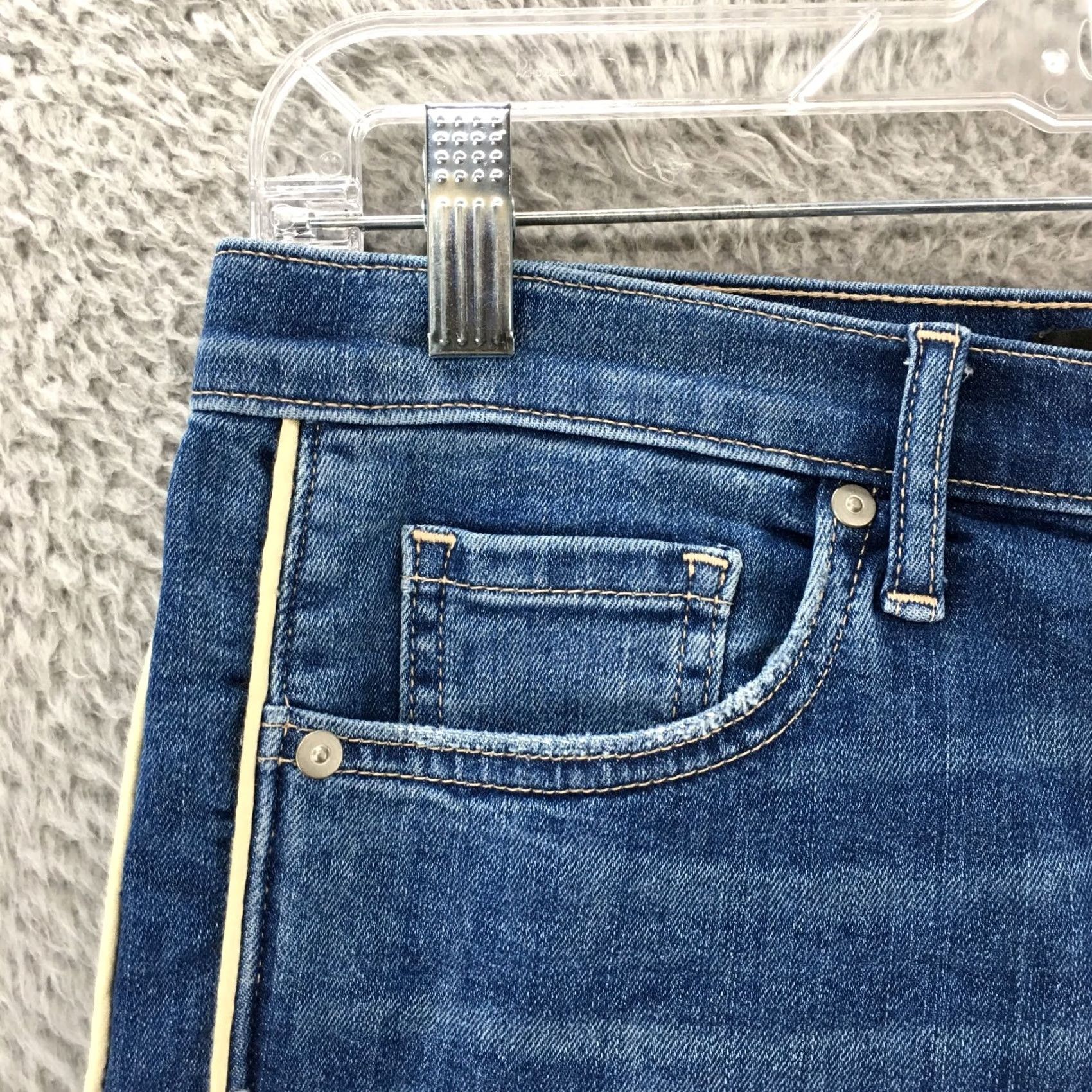 Banana Republic Banana Republic Jeans Womens 28 Blue Medium Wash Denim Zip Fly Mid Rise Skinny Jeans Women Regular Fit 5-Pocket Denim Blue Size 28" / US 6 / IT 42 - 3 Thumbnail