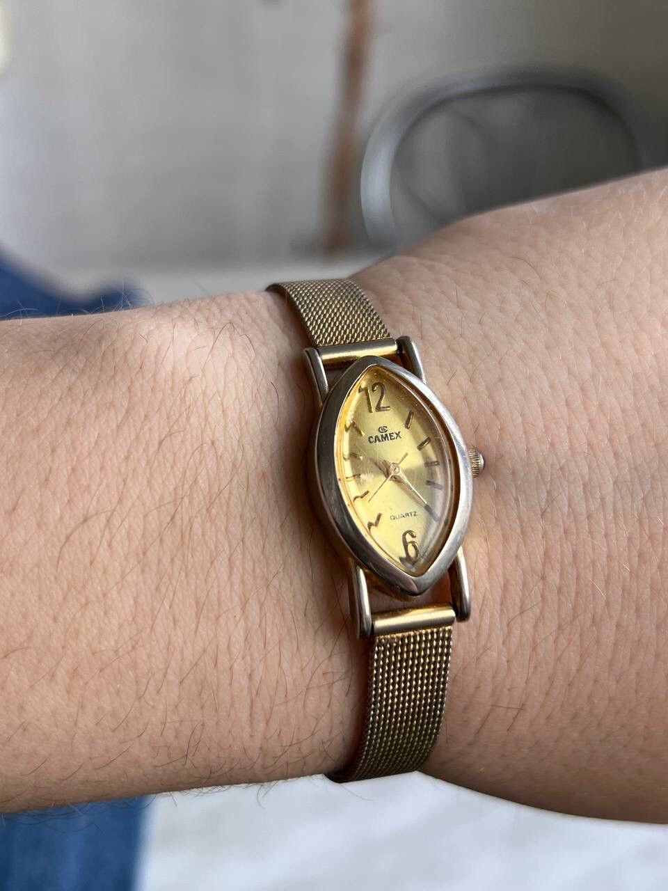 Japanese Brand × Vintage Vintage Japanese style futuristic Form Sharp Gold Watch Size ONE SIZE - 2 Thumbnail