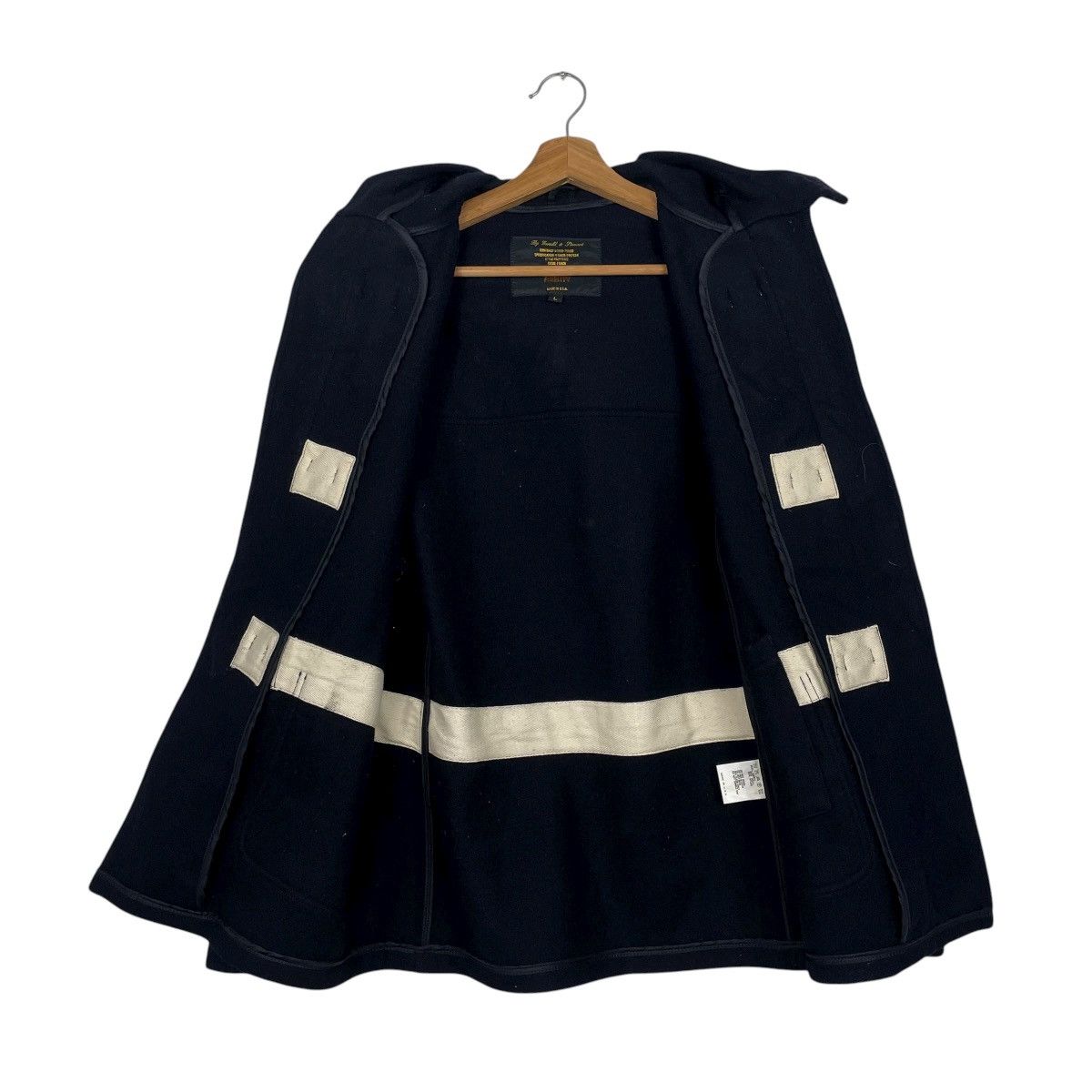 Fidelity Fidelity Gerald & Stewart Hooded Wool Duffle Jacket Size US M / EU 48-50 / 2 - 12 Thumbnail