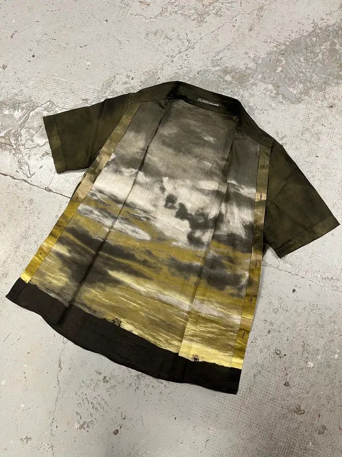 Roberto Cavalli × Vintage 2000S Cavalli Apocalyptic Sunset Brown Faded Shirt Size US M / EU 48-50 / 2 - 5 Thumbnail