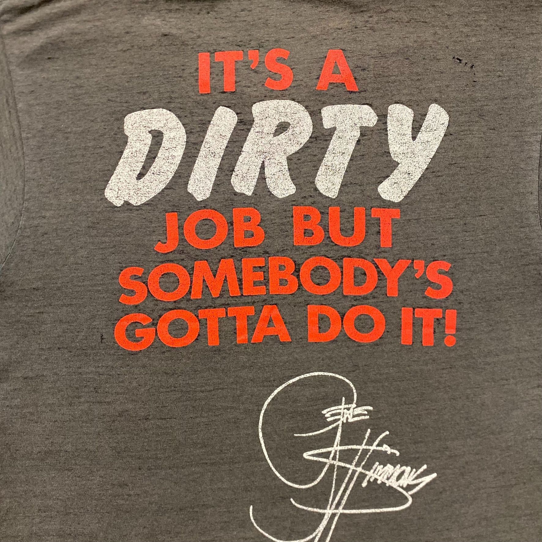 Band Tees Vintage 80s KISS Gene Simmons Dirty Job Metal Band T-Shirt Size US M / EU 48-50 / 2 - 8 Thumbnail