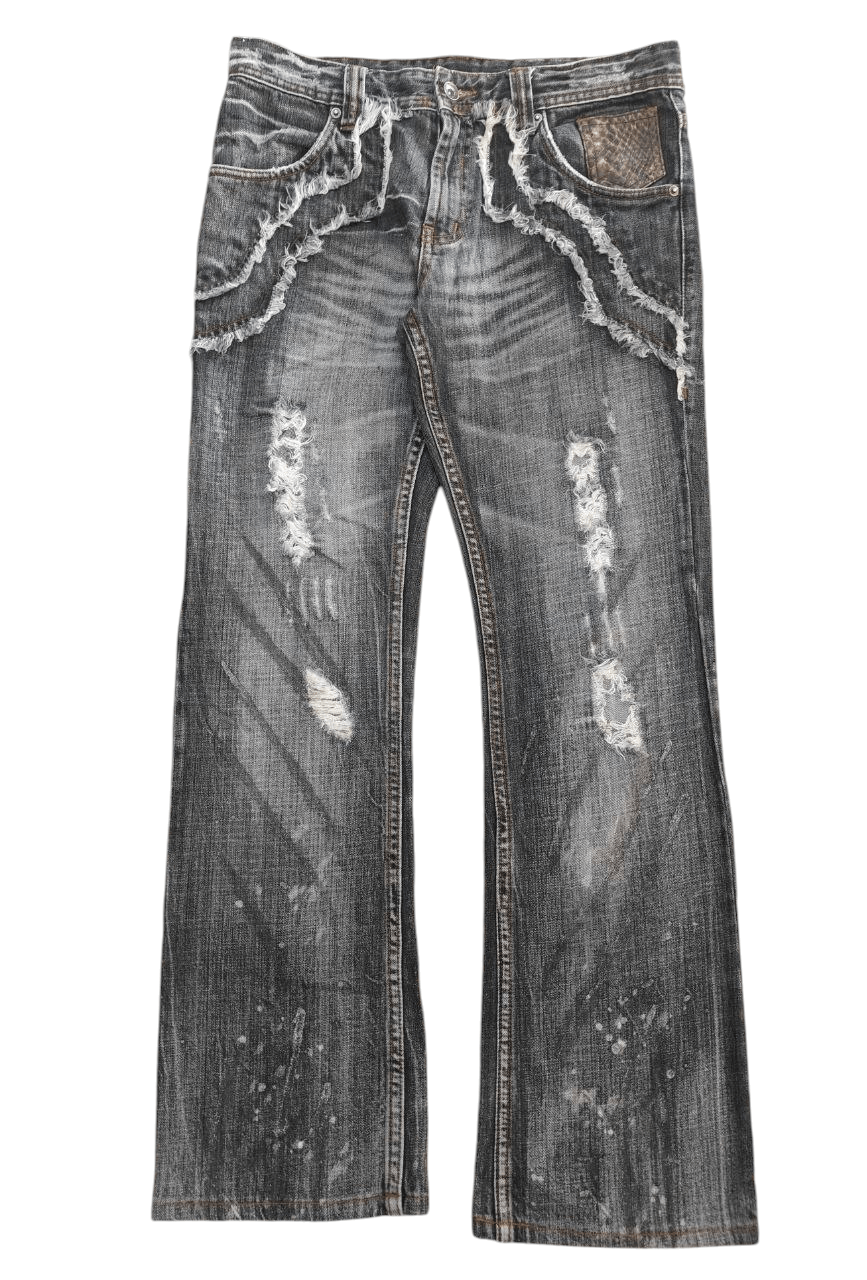 semanticdesign Semantic design destress Flare Denim Size US 33 - 4 Thumbnail