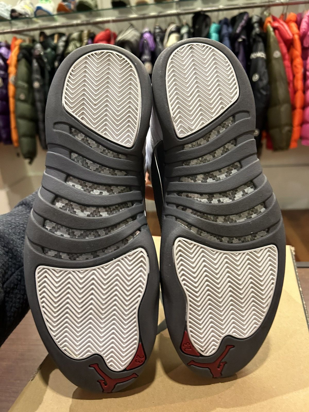 Jordan Brand Jordan 12 Retro ‘White Dark Grey’ Size US 12 / EU 45 - 7 Thumbnail