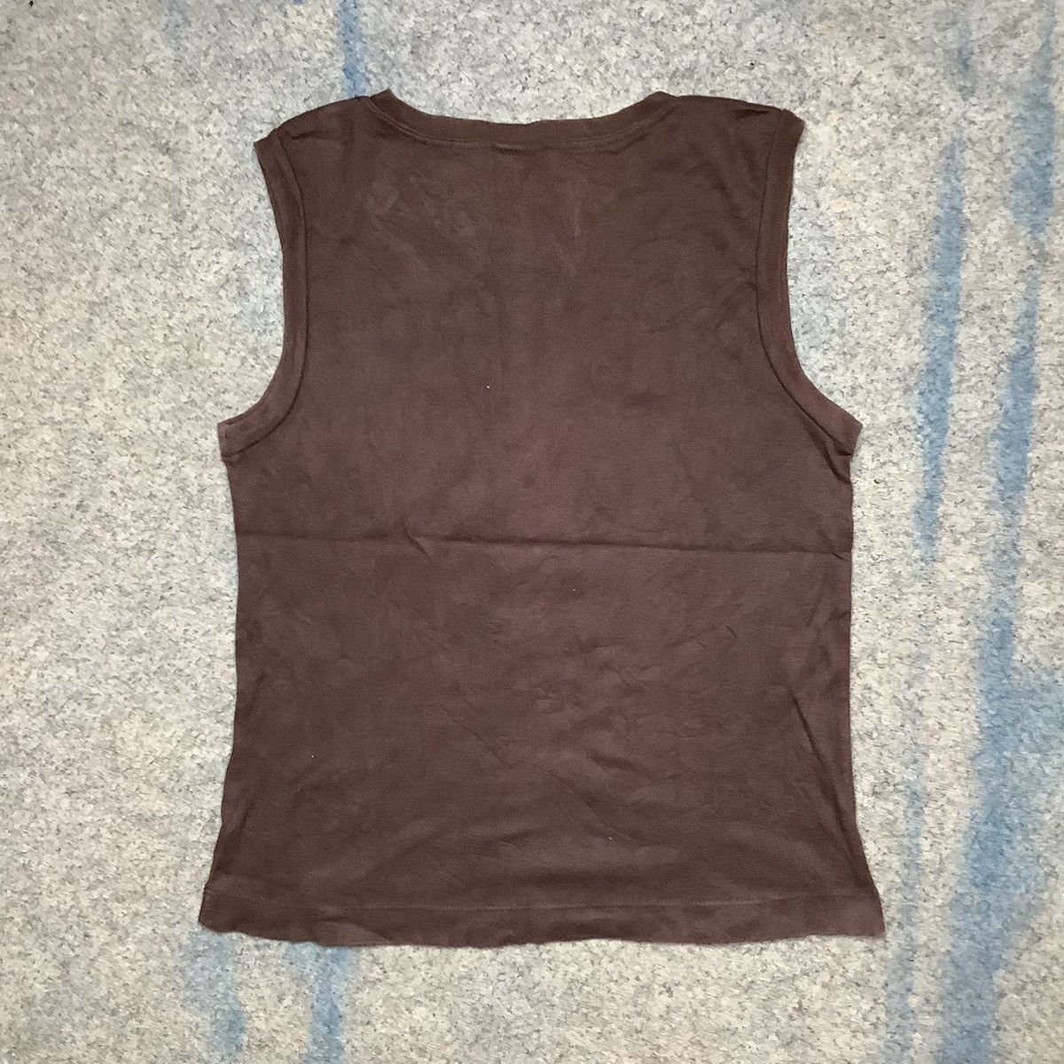 Stussy × Vintage Vintage 90s Stussy No 4 Tank Tops/ Short Sleeve T Shirt Size US M / EU 48-50 / 2 - 8 Thumbnail