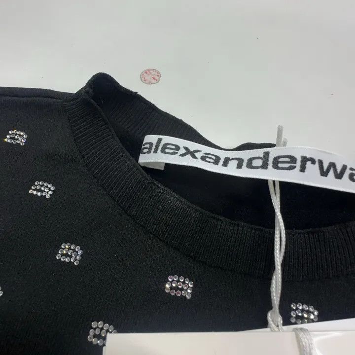 Alexander Wang Alexander Wang SS23 Crystal Print Short Sleeve Top - Size XS / US 0-2 / IT 36-38 - 8 Thumbnail