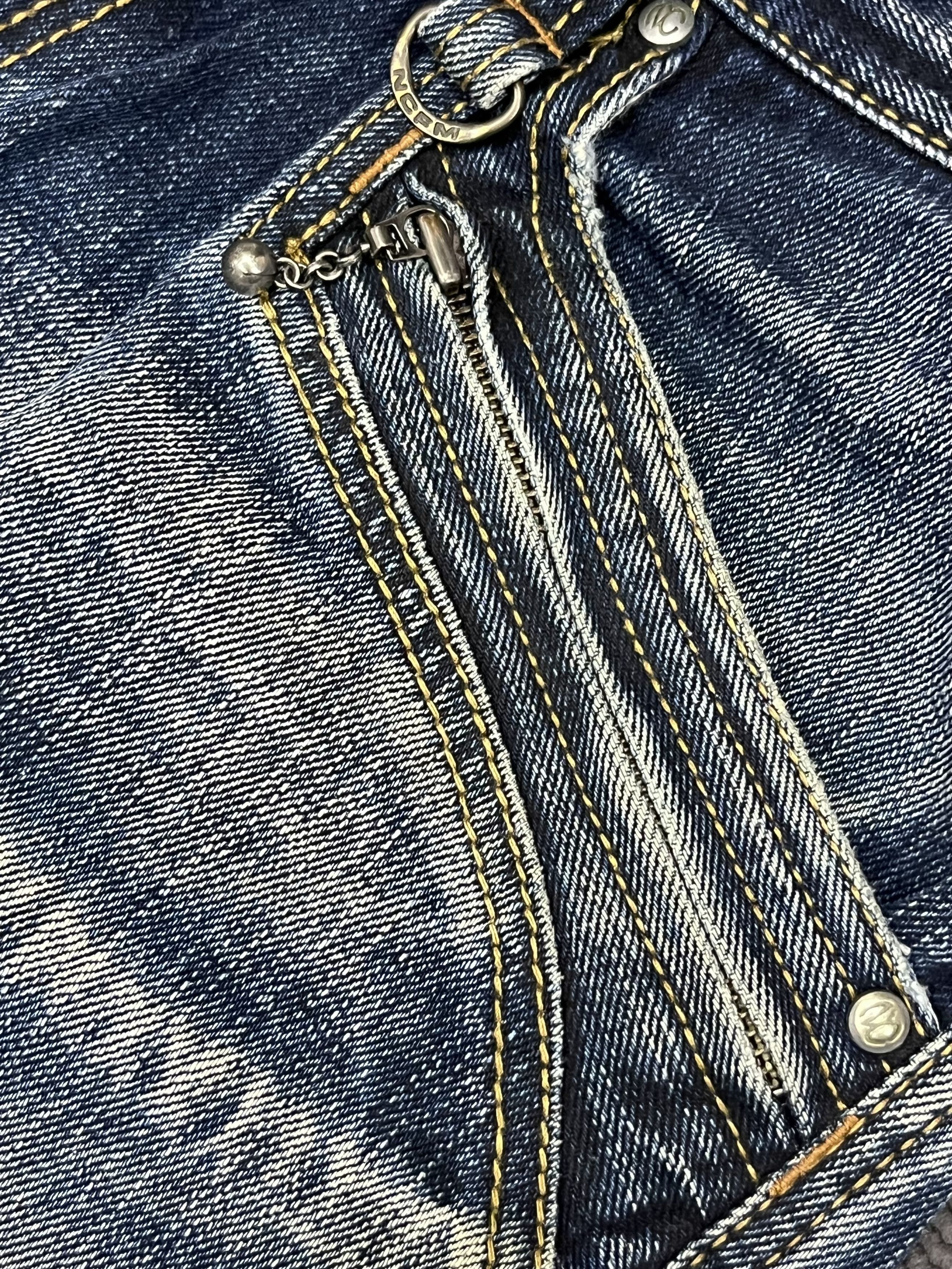 Nicole Club Nicole Club For Men Japan Flare Jeans - Distressed Acid Wash Size US 31 - 10 Thumbnail