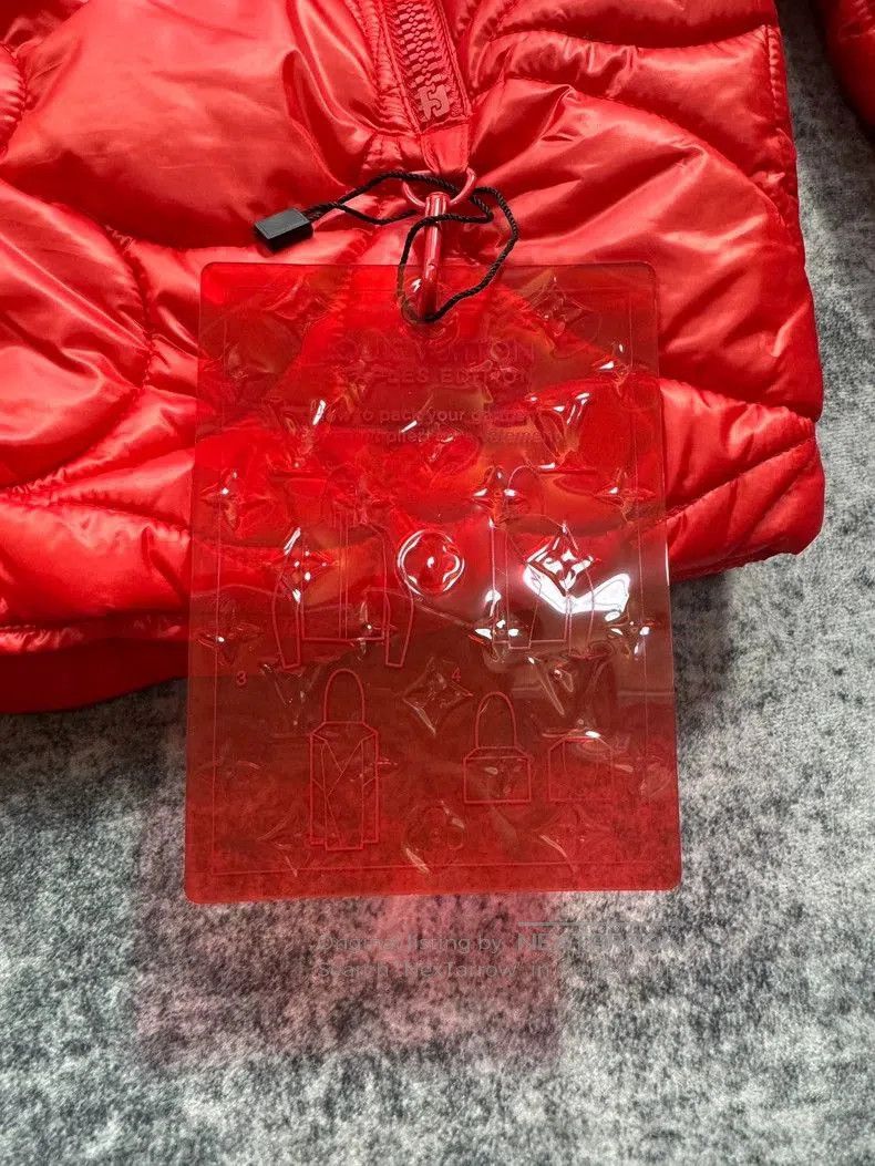 Louis Vuitton Louis Vuitton Red Quilted Down Jacket. Size US L / EU 52-54 / 3 - 4 Thumbnail