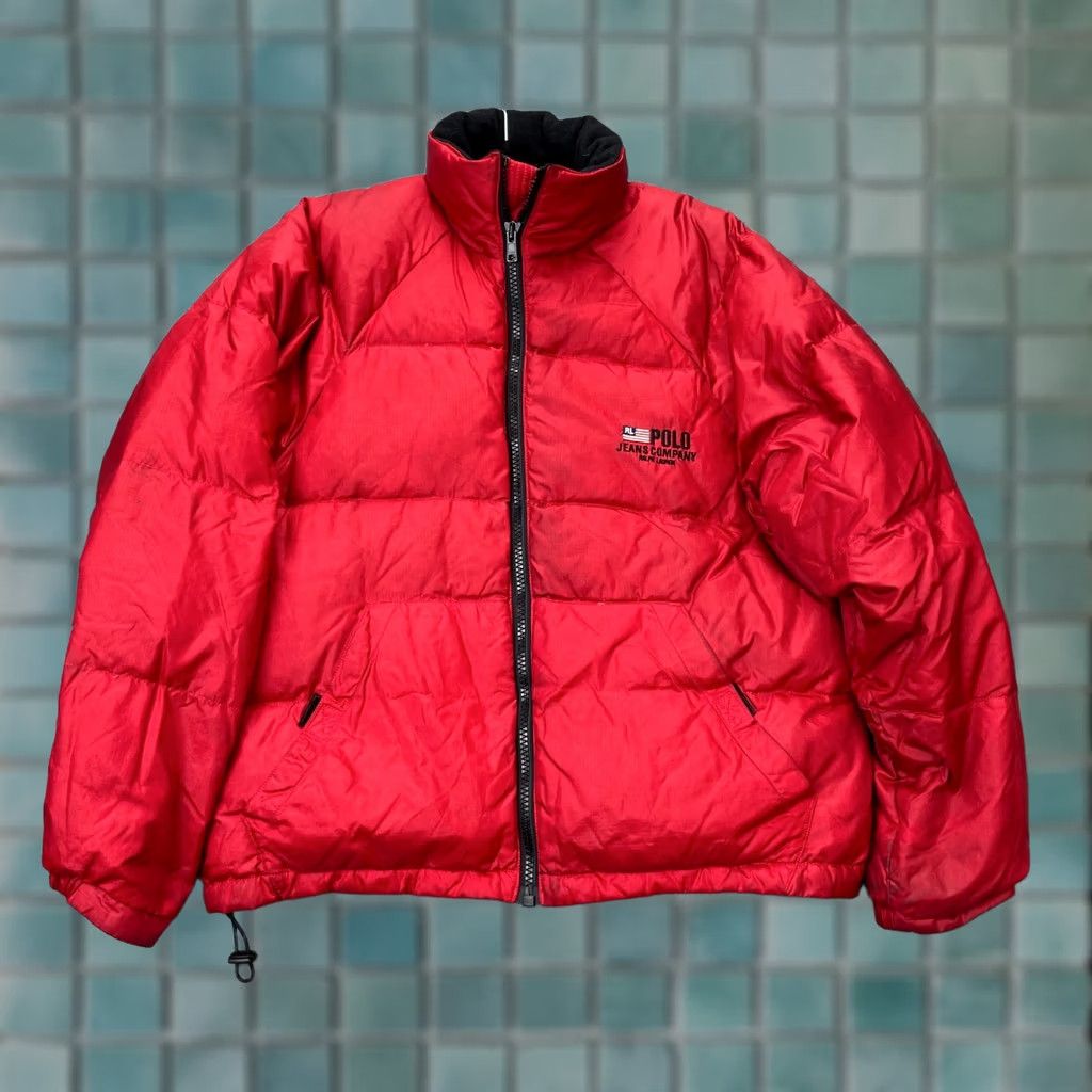 Ralph Lauren Vintage Polo Ralph Lauren Jacket Men Medium Red Jeans Co Puffer Coat Down Insulated Size US M / EU 48-50 / 2 - 1 Thumbnail