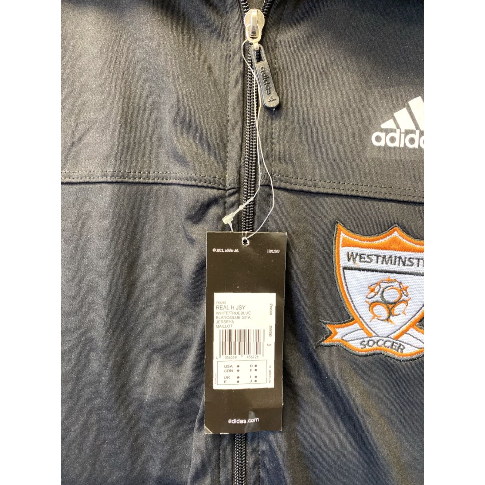 Adidas NWT Adidas MLS Westminster Soccer Windbreaker Patch Jacket M Black Mens Jacket Size US M / EU 48-50 / 2 - 4 Thumbnail