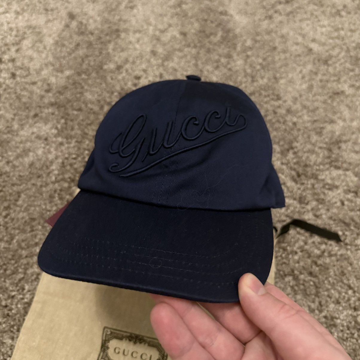 Gucci Gucci baseball cap hat size M GG logo embroidery emblem logo Size ONE SIZE - 2 Thumbnail