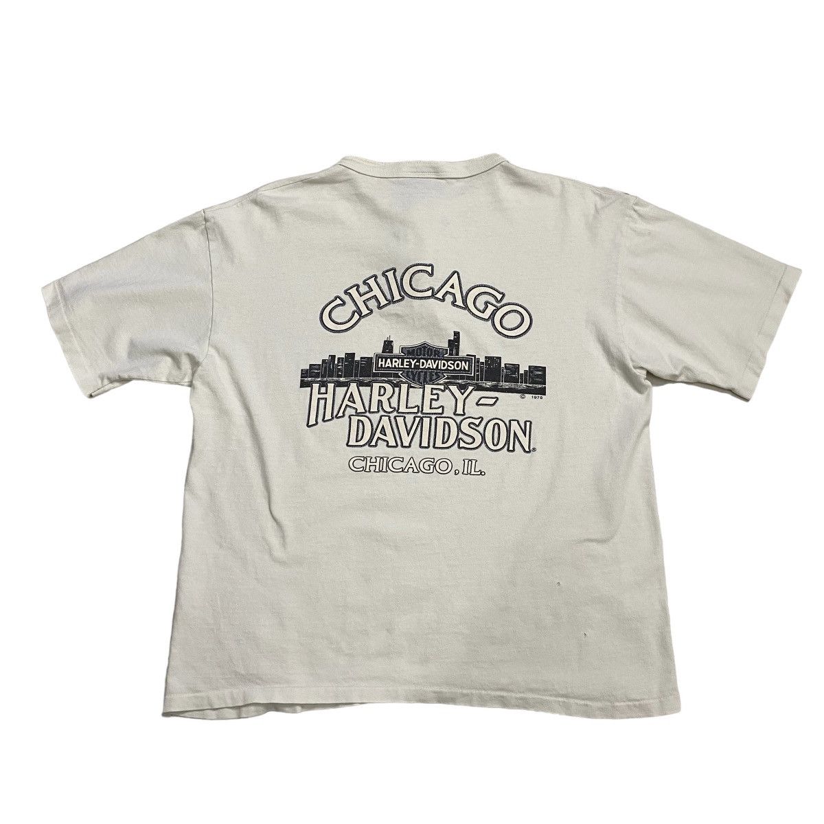 Harley Davidson × Vintage Vintage 70s Harley Davidson Henly short sleeve tee Size US L / EU 52-54 / 3 - 5 Thumbnail