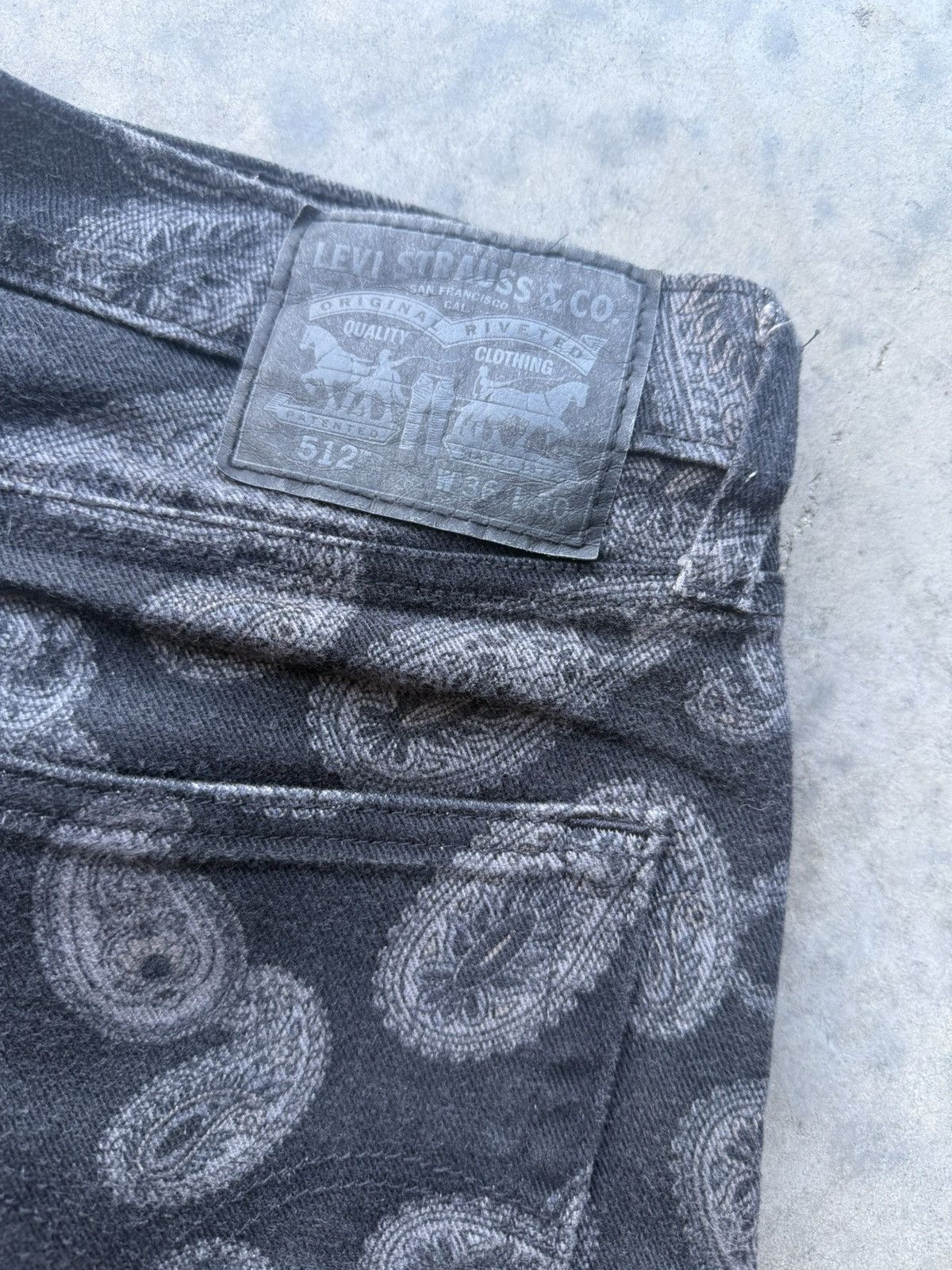 Levi's Vintage Levi’s Paisley Bandana Black Jeans Size US 36 / EU 52 - 4 Thumbnail