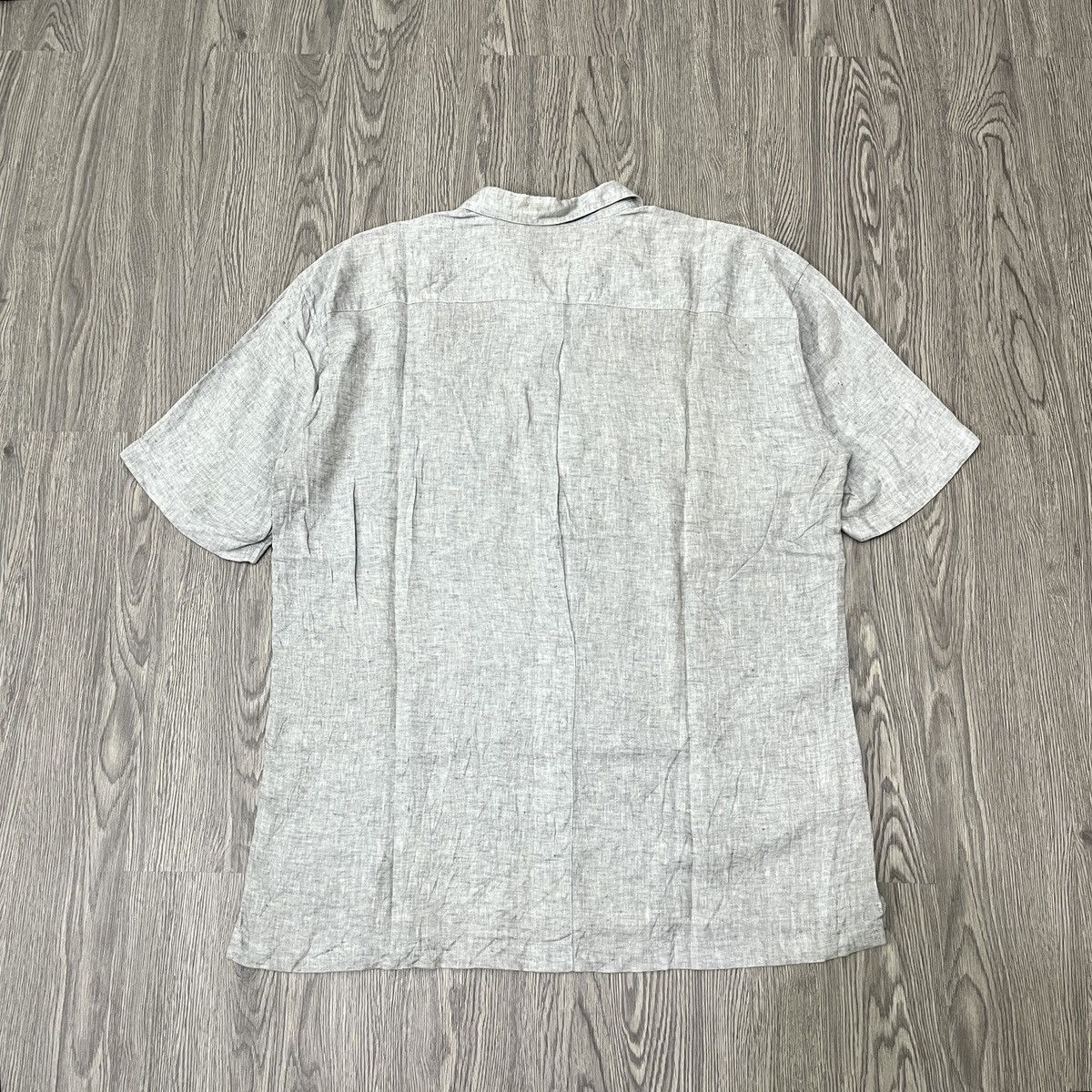 Issey Miyake IM Issey Miyake - Linen Open Collar Shirt Ifsixwasnine Size US L / EU 52-54 / 3 - 7 Thumbnail