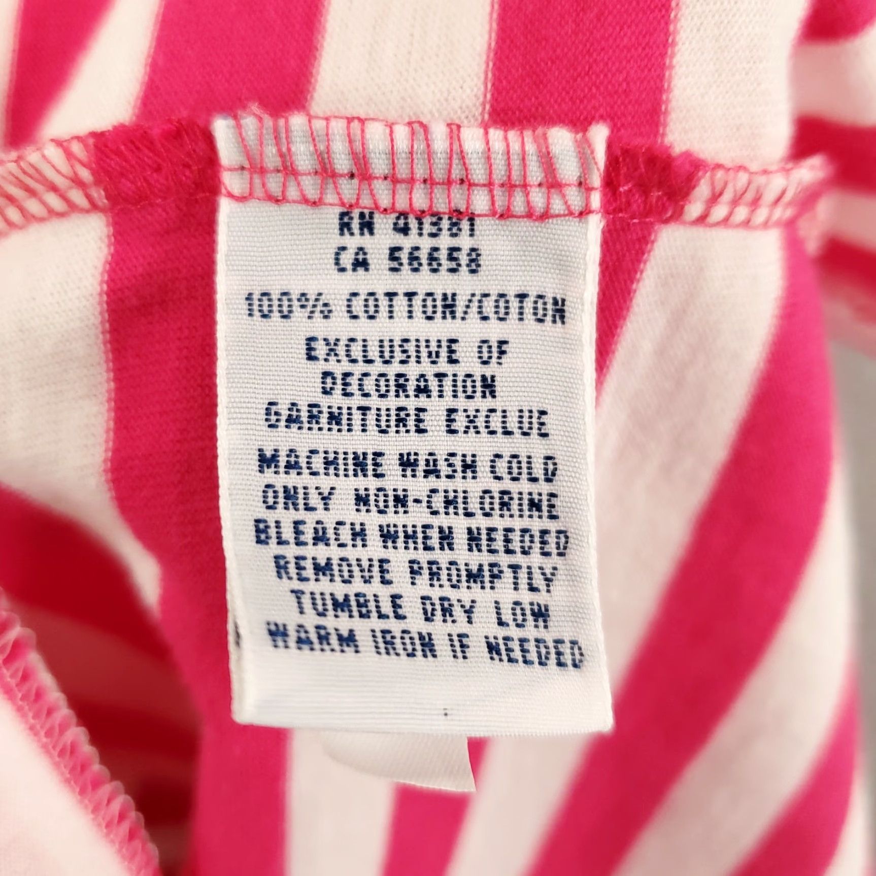 Ralph Lauren Ralph Lauren Women's Large Multicolor Striped V-Neck Short Sleeve Blouse Size L / US 10 / IT 46 - 6 Thumbnail