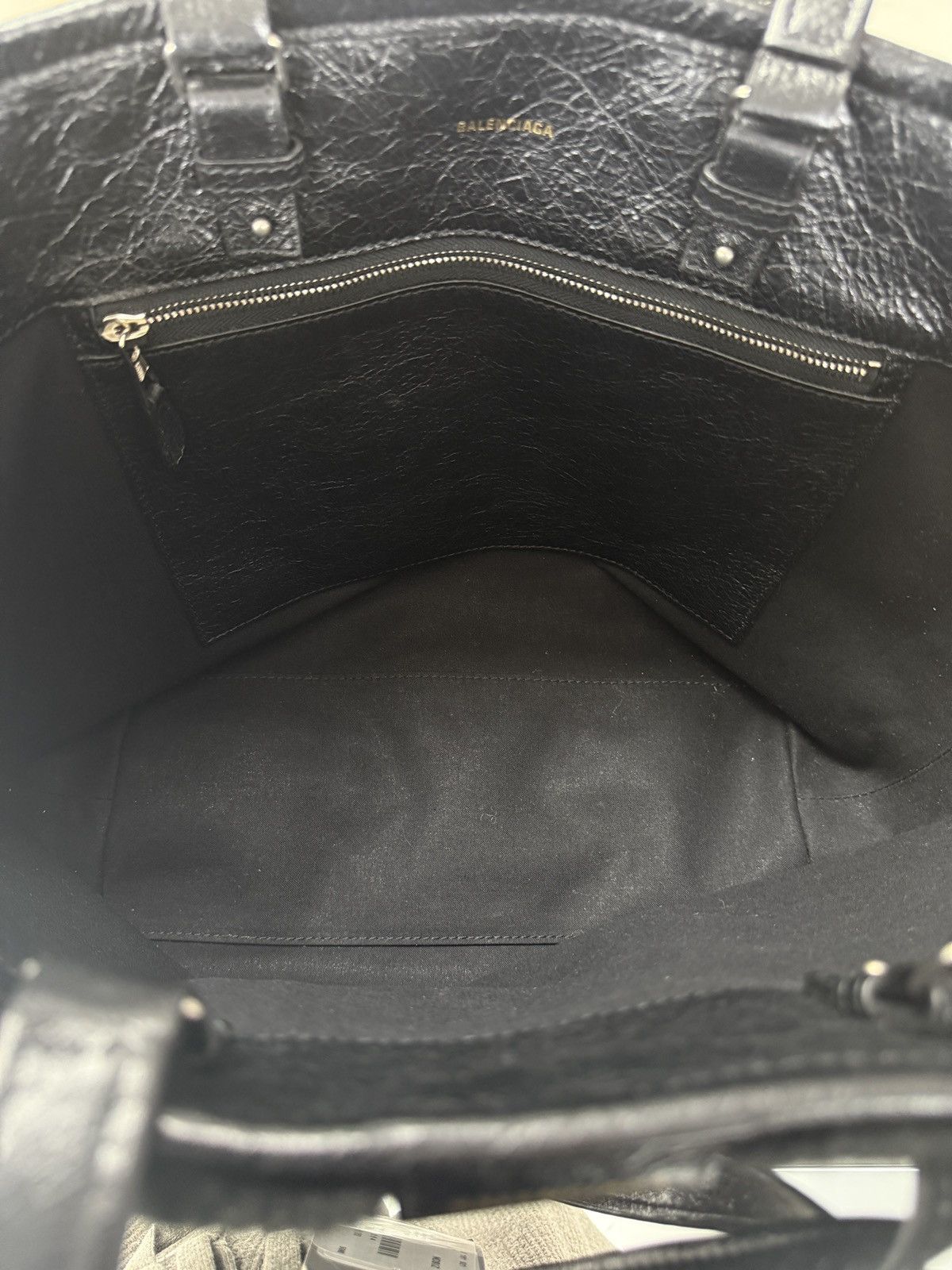 Balenciaga Balenciaga Barbes Medium East-West Shopper Bag in Shearling Size ONE SIZE - 9 Thumbnail