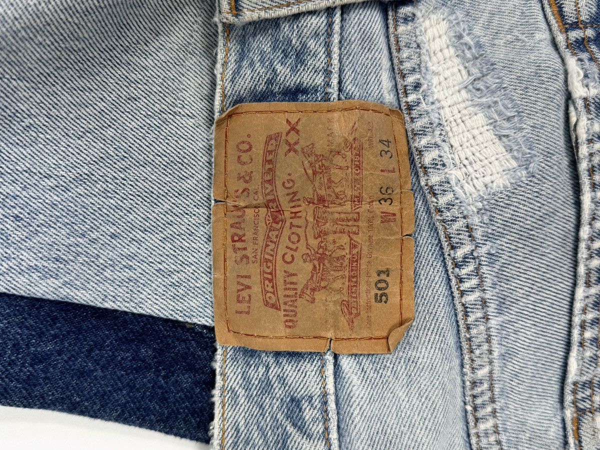 Levi's LEVI’S 501 DISTRESSED DENIM JEANS Size US 36 / EU 52 - 3 Thumbnail