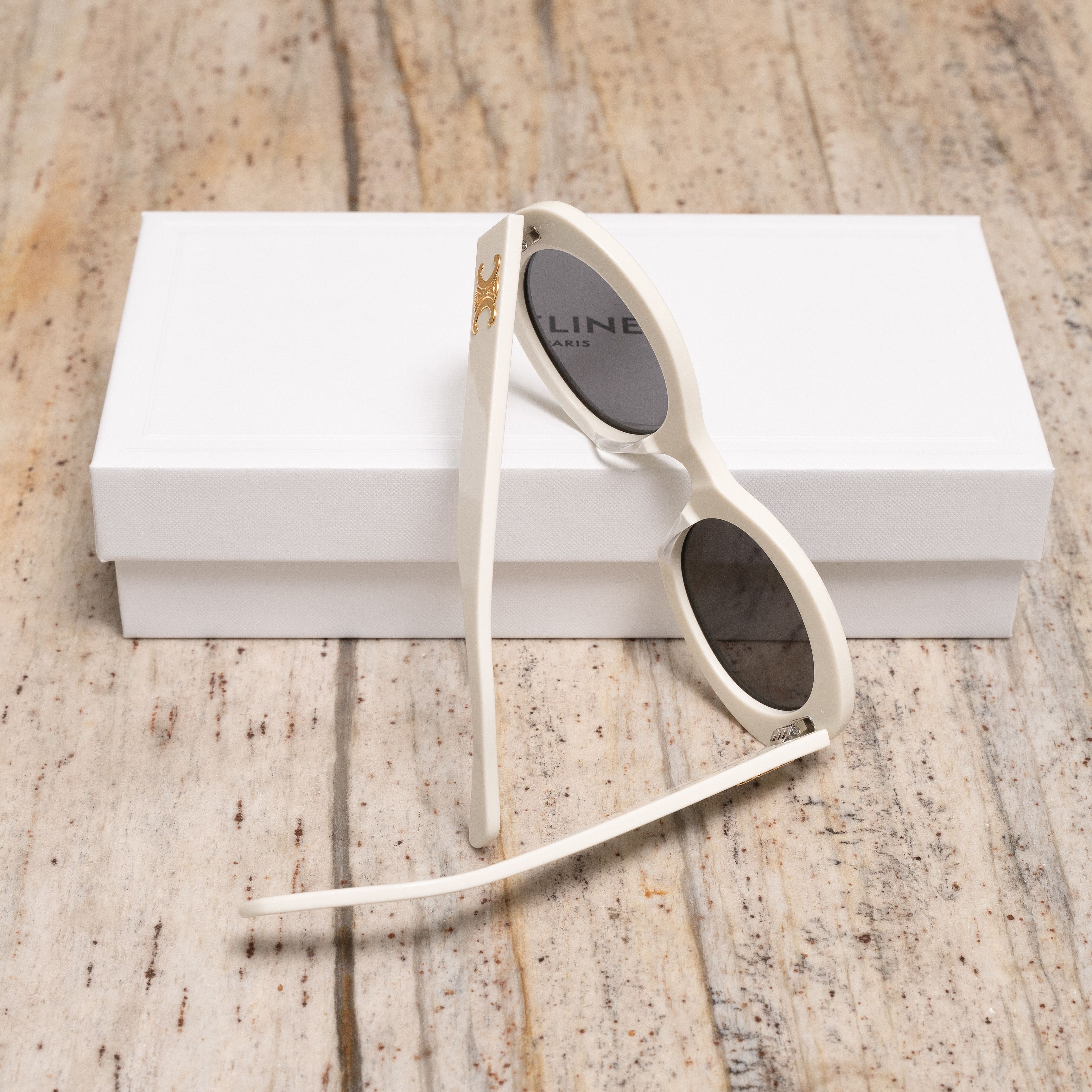 Celine CELINE Oval Sunglasses WHITE Size ONE SIZE - 1 Thumbnail