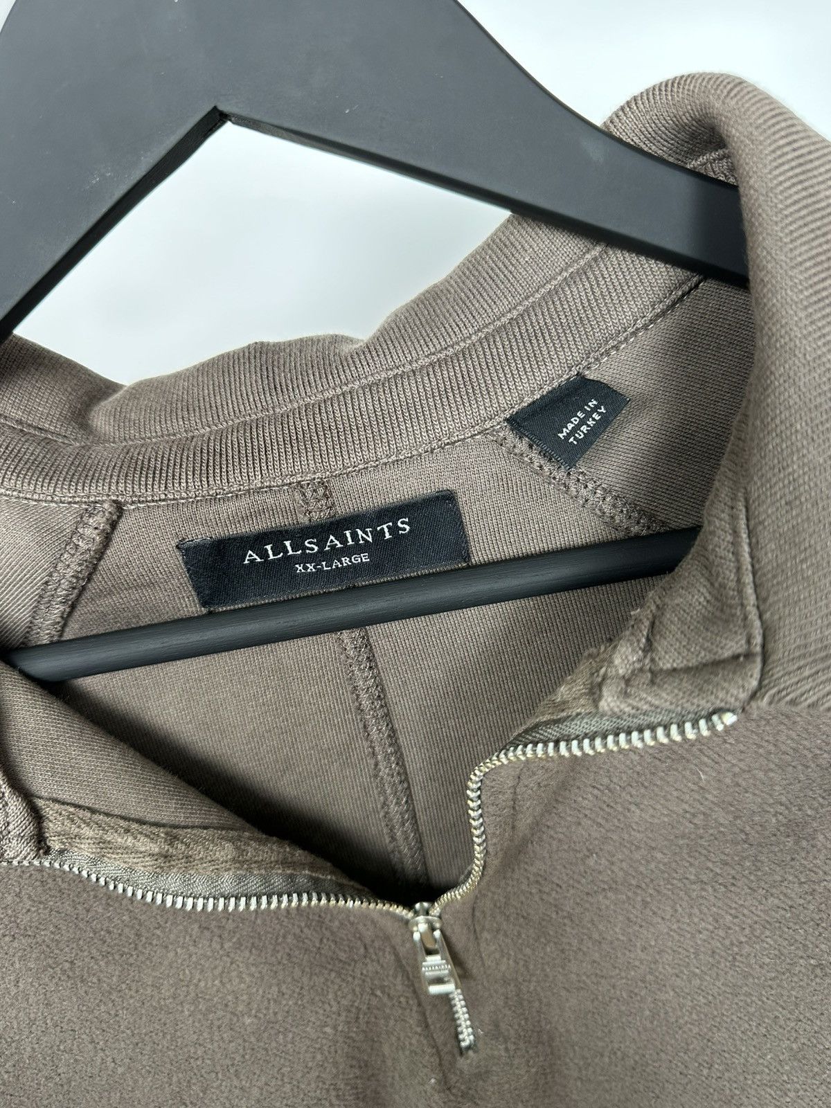 Allsaints ALLSAINTS 1/4 Zip Up Shirt Long Sleeve Polo Pullover Men’s Size US XXL / EU 58 / 5 - 11 Thumbnail