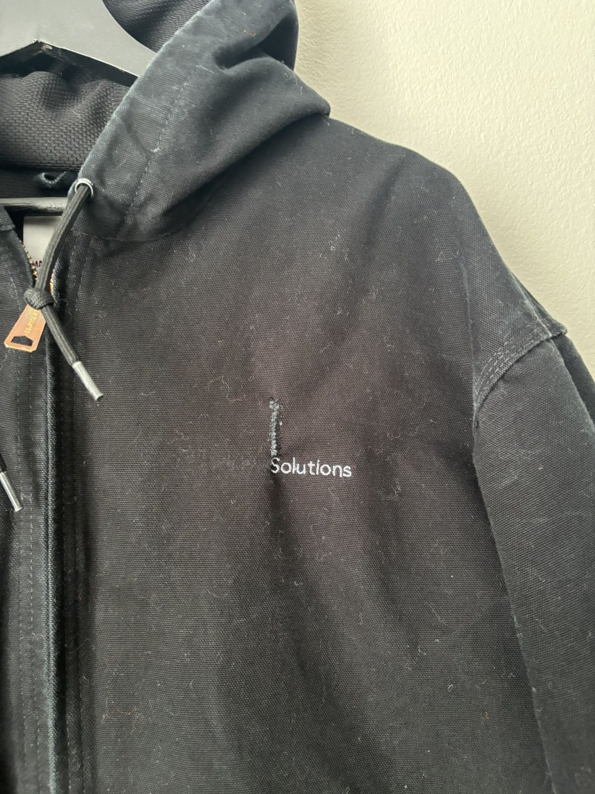 Carhartt Carhartt Black Hooded Jacket Size US XL / EU 56 / 4 - 2 Thumbnail