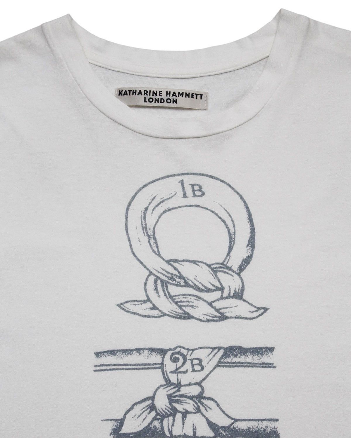 Designer × Katharine Hamnett London 2000S KATHARINE HAMNETT “KNOT GRAPHIC” PRINTED TEE Size US M / EU 48-50 / 2 - 2 Thumbnail