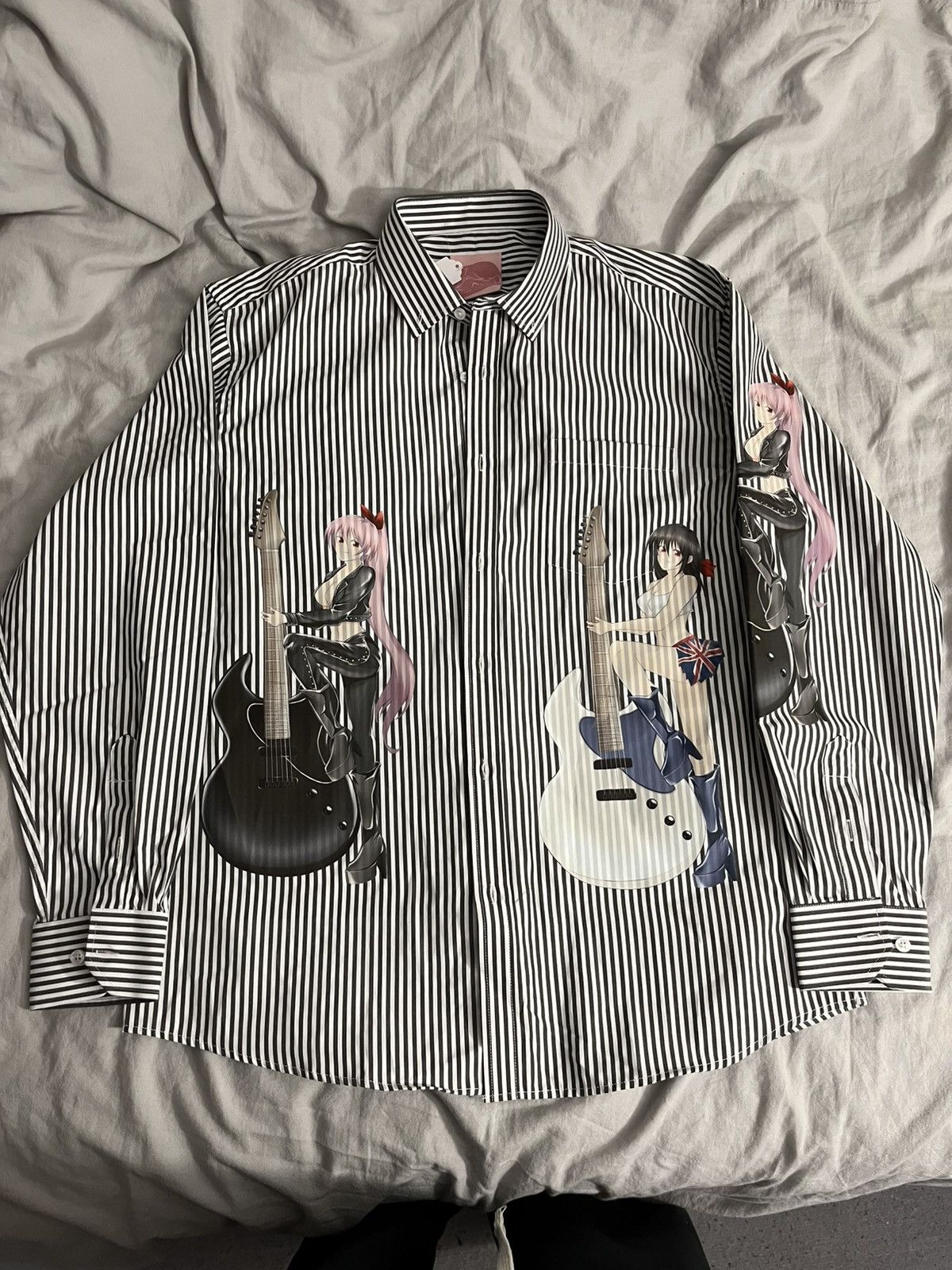 Other Son ludo guitar girl button up striped shirt Size US XL / EU 56 / 4 - 1 Thumbnail