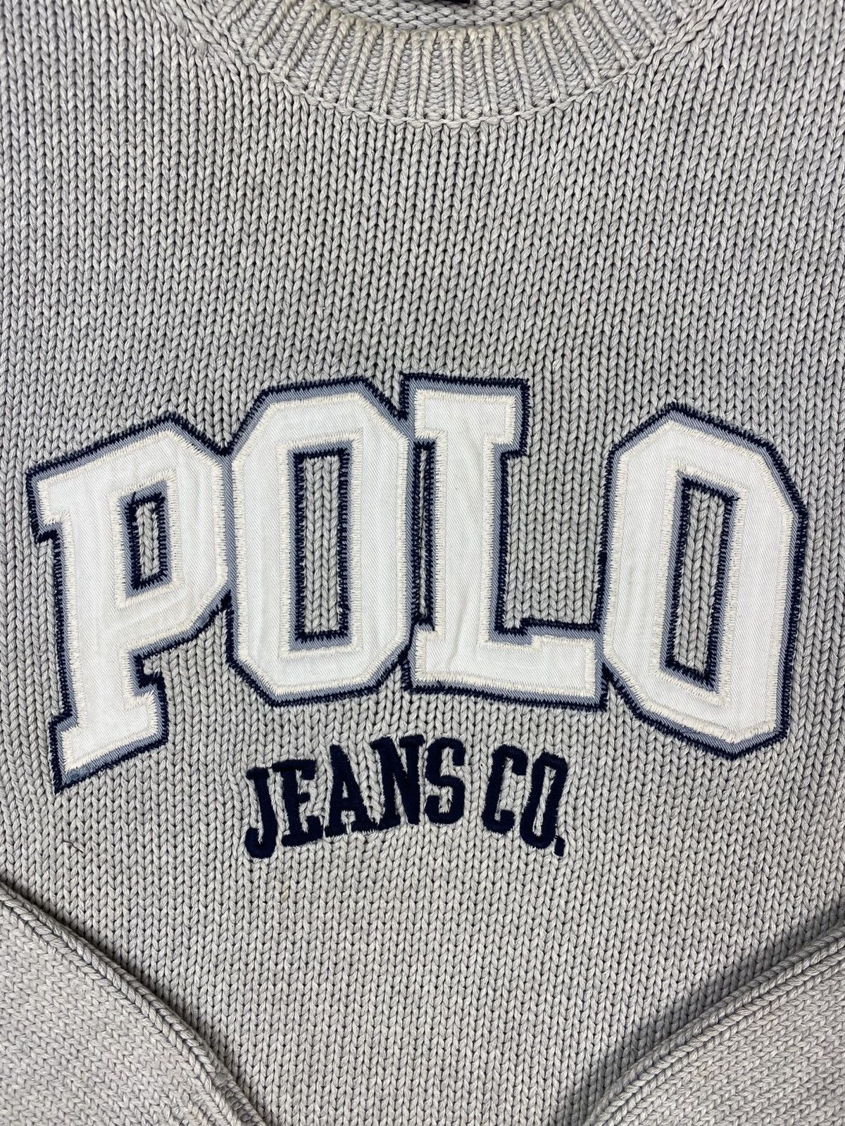 Polo Ralph Lauren × Ralph Lauren × Vintage Polo jeans co by Ralph Lauren knitwear sweater big logo y2k Size US XL / EU 56 / 4 - 2 Thumbnail