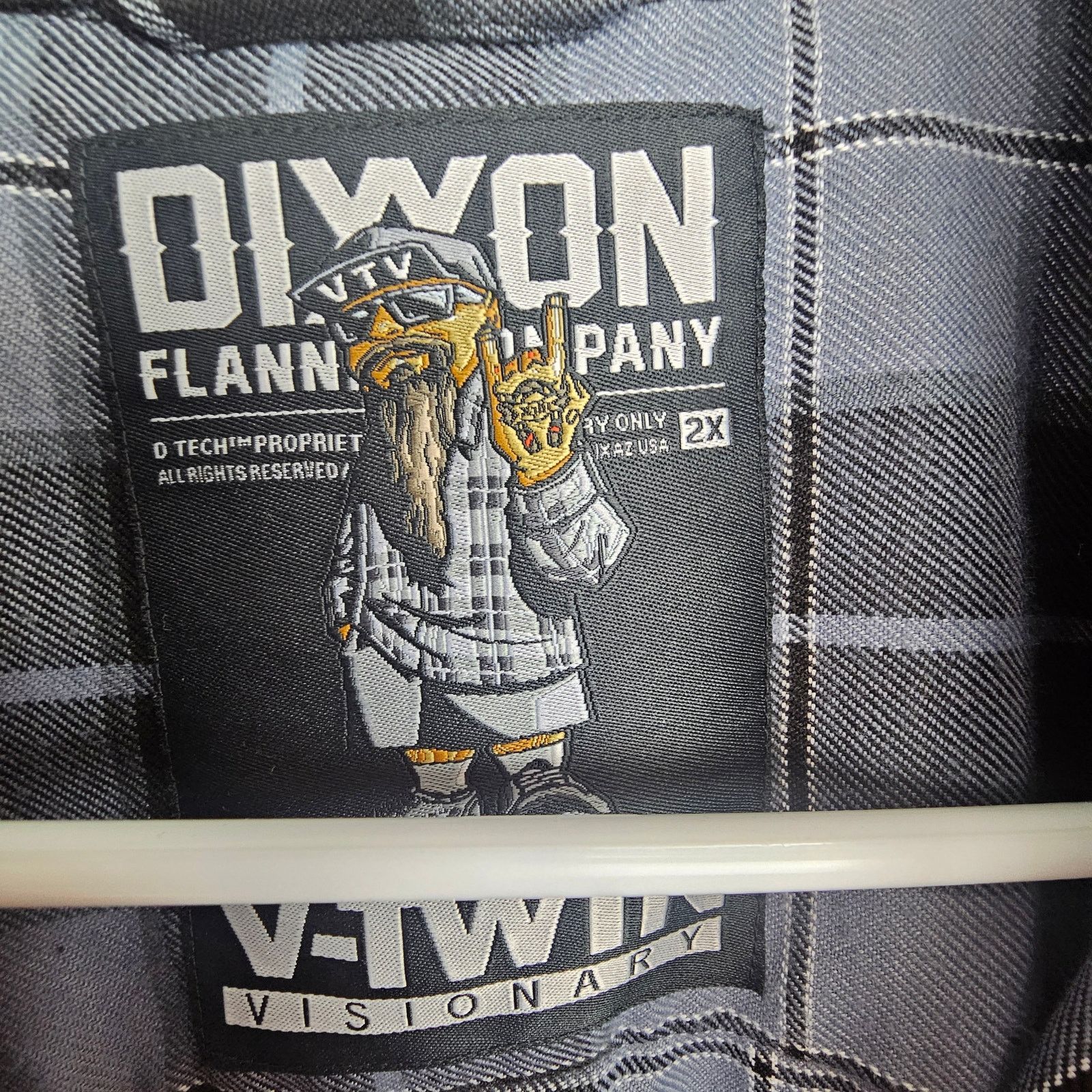 Dixxon Dixxon Mens V-Twin Visionary Plaid Flannel Cholo Shirt Sz 2X Size US XXL / EU 58 / 5 - 6 Thumbnail