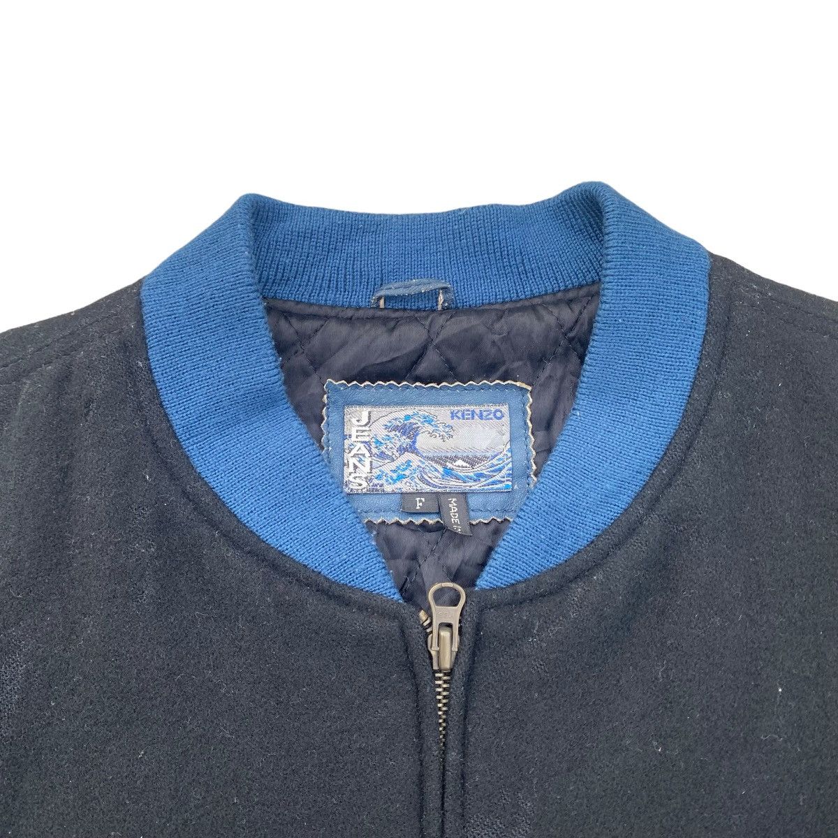 Kenzo 1980s Kenzo Wool Leather jacket Size US L / EU 52-54 / 3 - 6 Thumbnail
