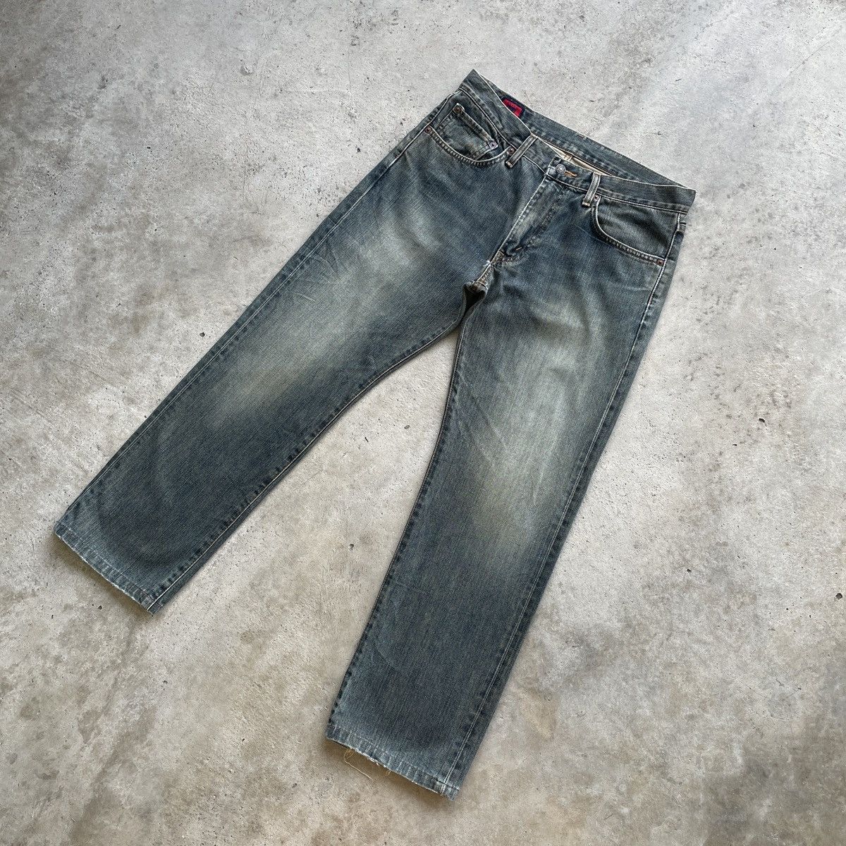 Japanese Brand W33x28.5💥 Vintage Edwin 503 Jeans Faded Denim Pants Size US 33 - 2 Thumbnail