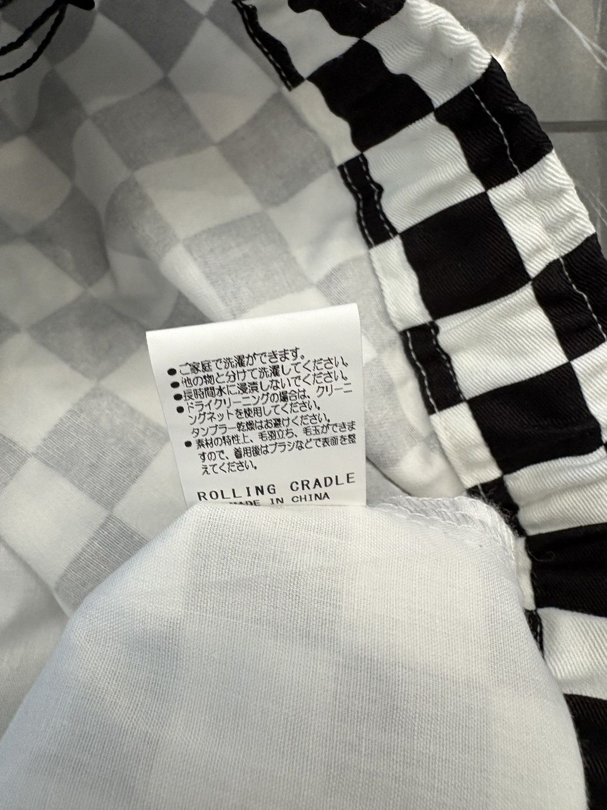 Japanese Brand NWT Rolling Cradle Checkered Drawstring Pants Medium Size US 33 - 9 Thumbnail