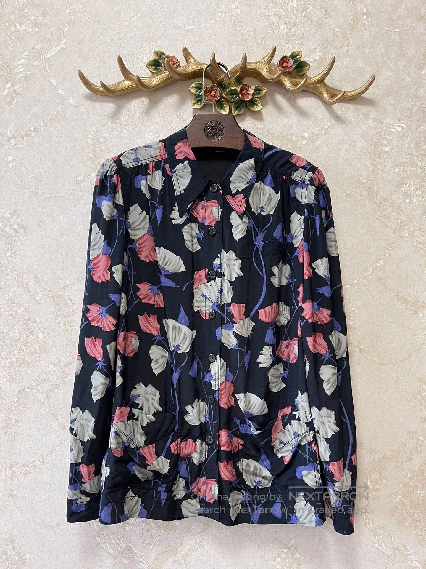 Prada Prada Runway Floral Print Coat. Size M / US 6-8 / IT 42-44 - 1 Thumbnail