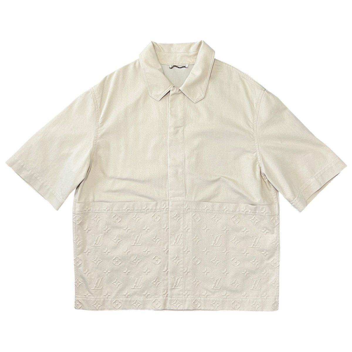 Louis Vuitton LOUIS VUITTON 2023FW Pre-Collection Monogram Embossed Shirt Size US XL / EU 56 / 4 - 1 Thumbnail