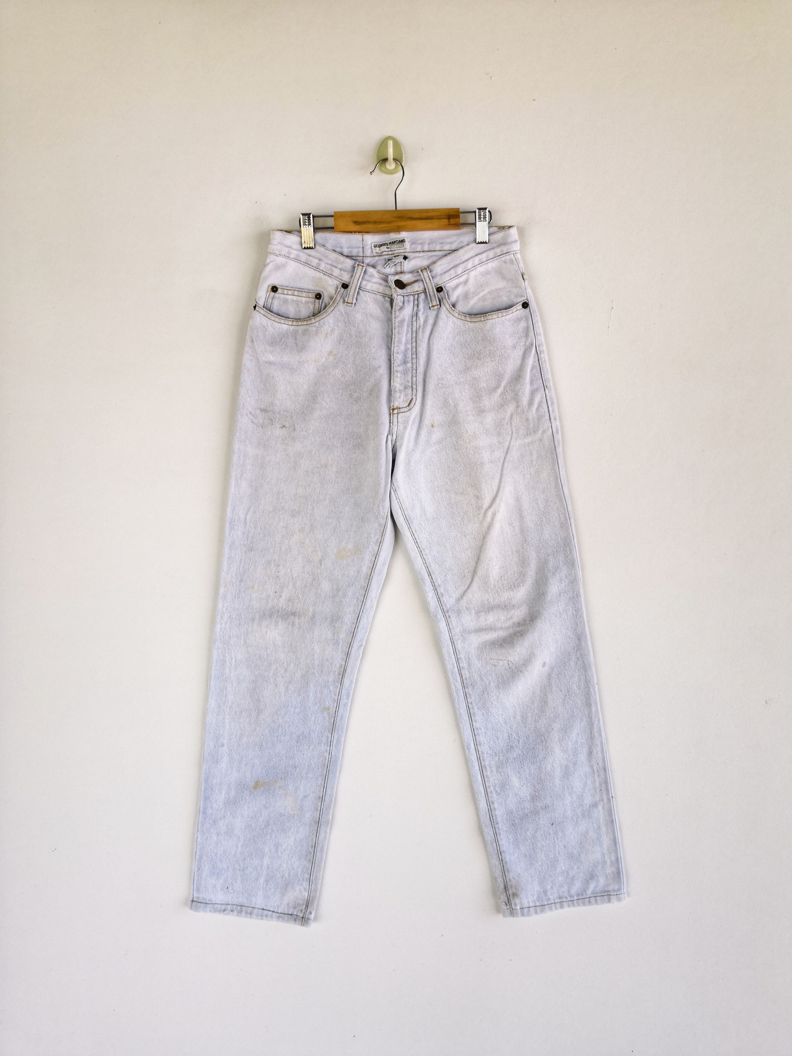 Guess Vintage 90s Guess Sun Faded Denim Guess Light Wash Jeans Size 26" / US 2 / IT 38 - 1 Thumbnail