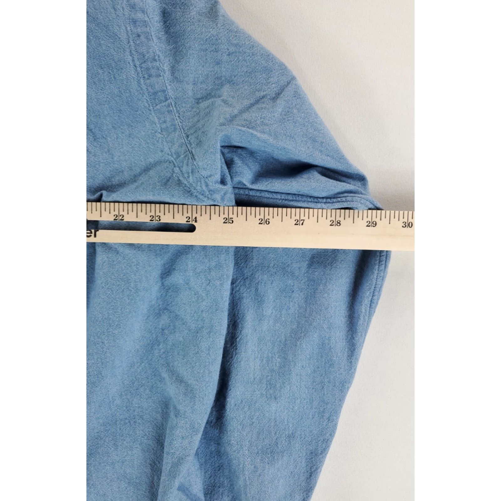 Ralph Lauren Ralph Lauren Shirt Chambray Button Down Blue Flesh Pony Mens XL Blue Long Sleeve Regular Size XL Mens Size US XL / EU 56 / 4 - 5 Thumbnail